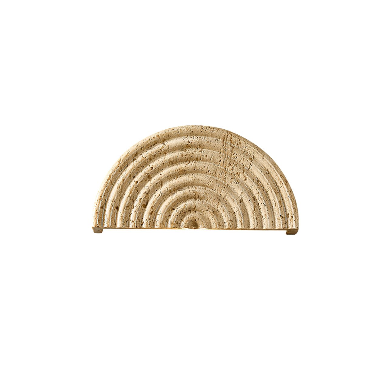 Faro Travertine Half-Moon Wall Lamp - Blowlighting