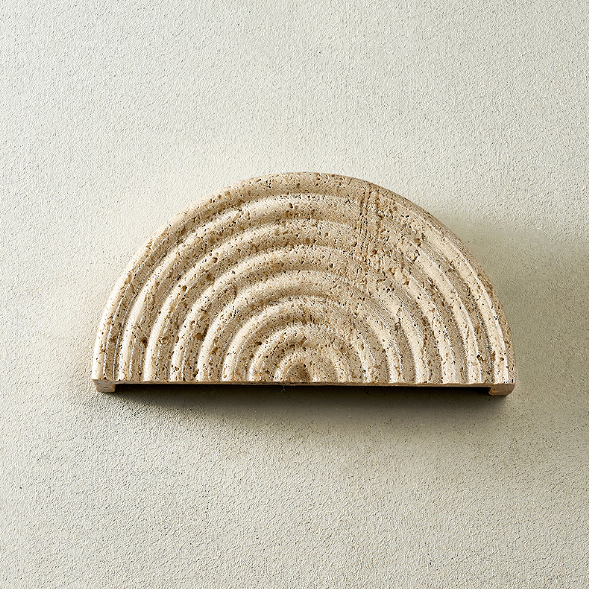 Faro Travertine Half-Moon Wall Lamp - Blowlighting