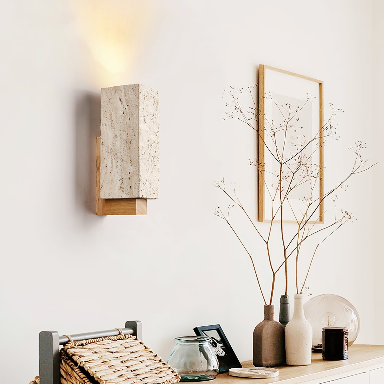Elsoran Travertine Block Wall Light - Blowlighting