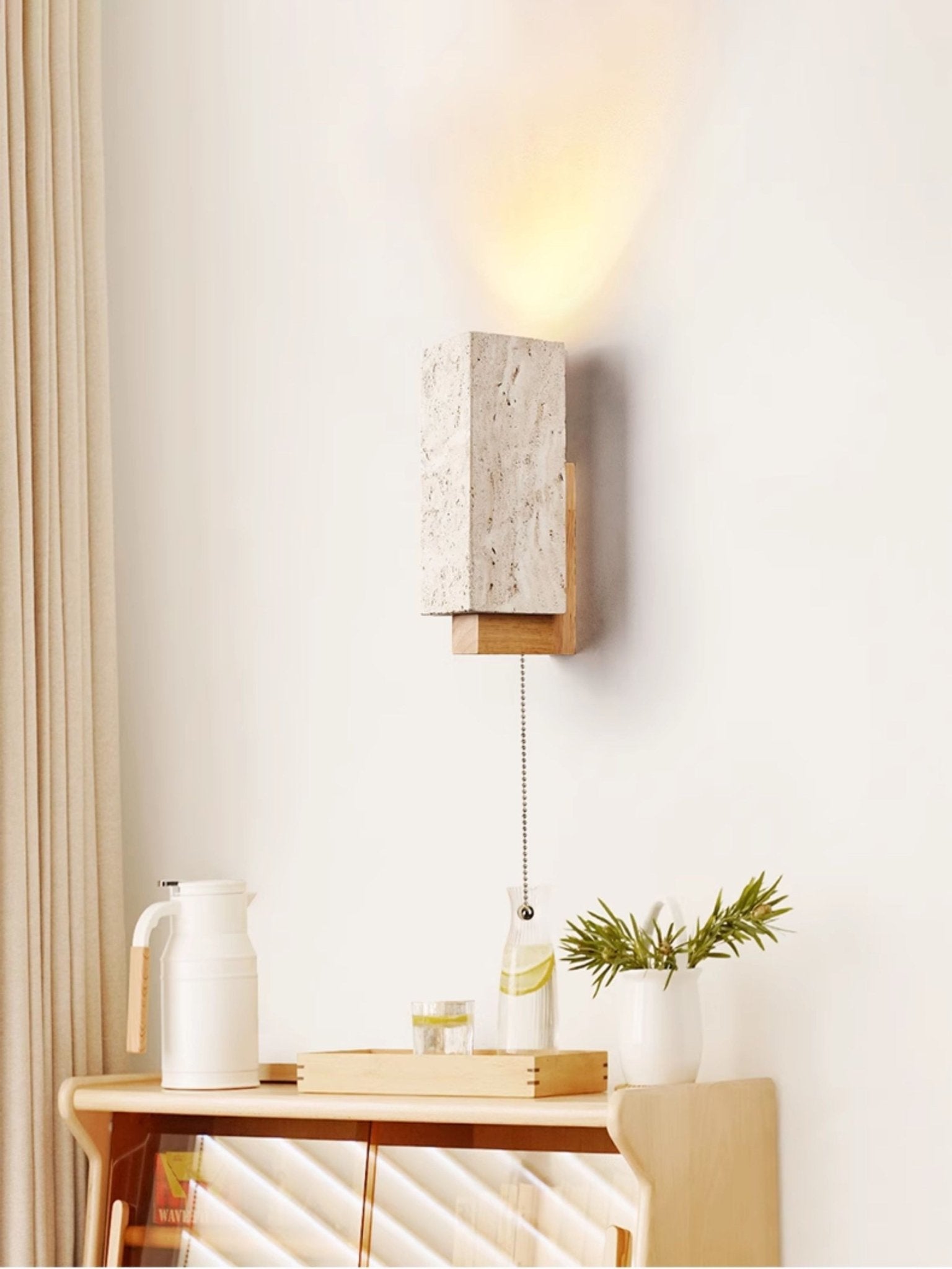 Elsoran Travertine Block Wall Light - Blowlighting