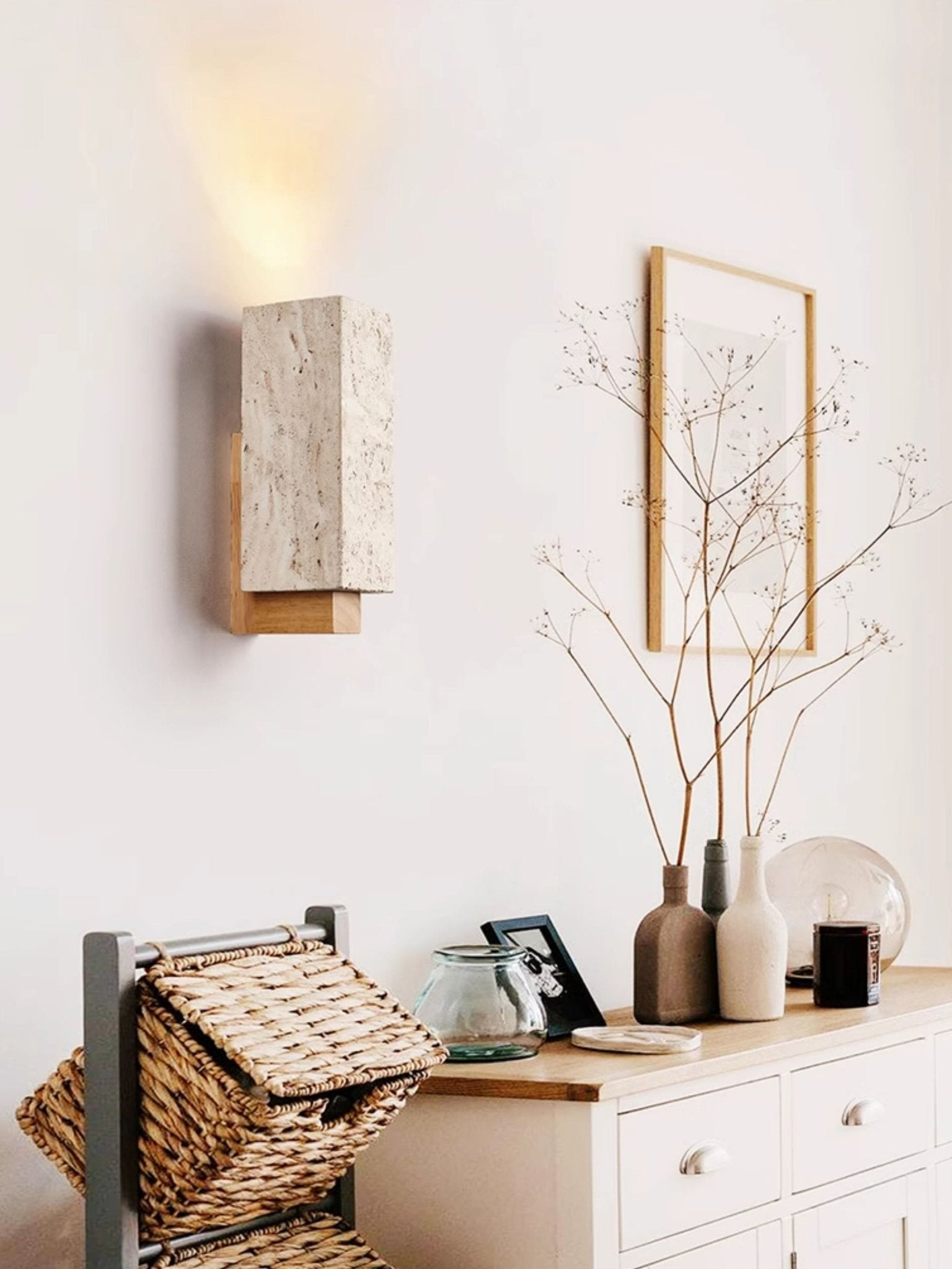 Elsoran Travertine Block Wall Light - Blowlighting