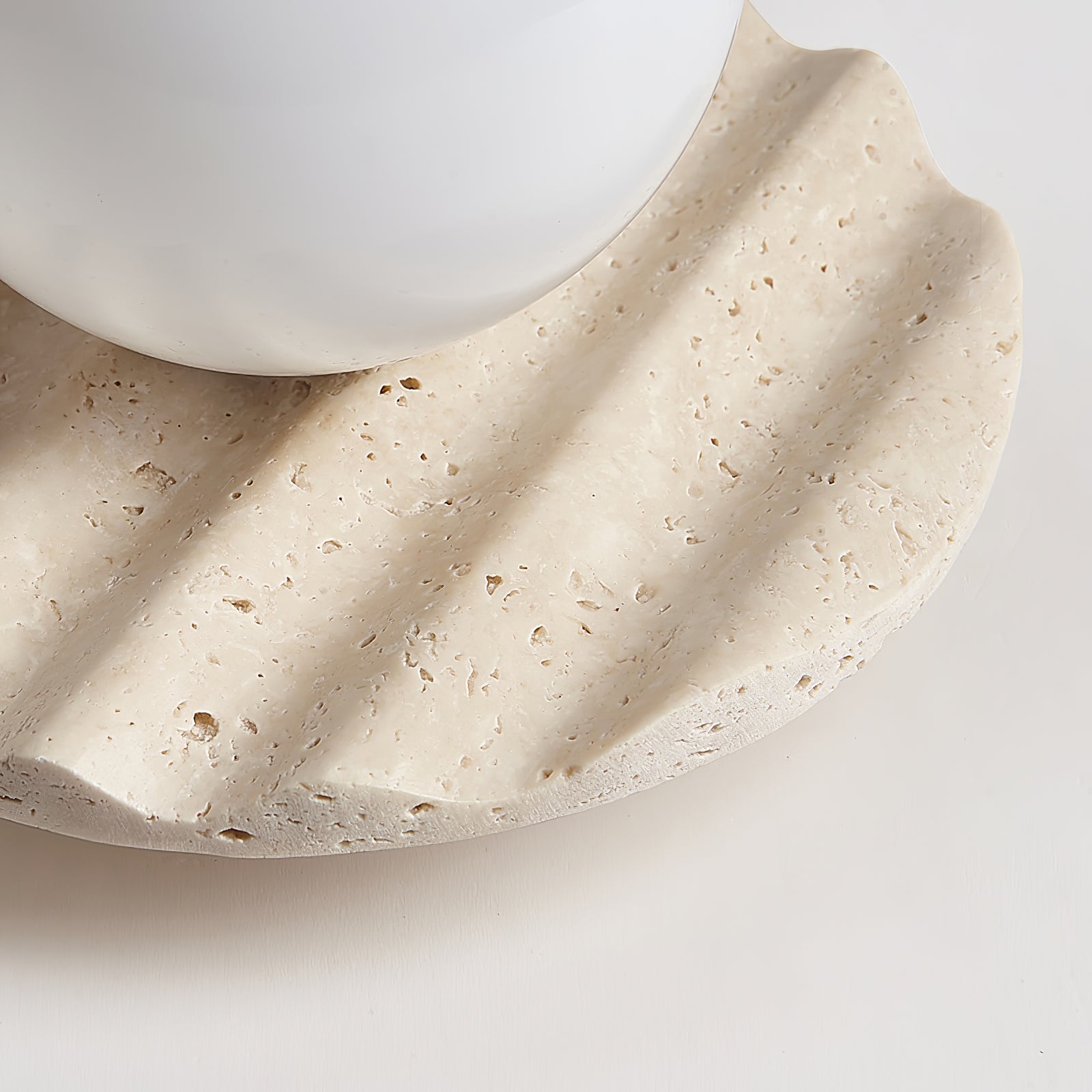Travertine Wave Ceiling Light - Blowlighting