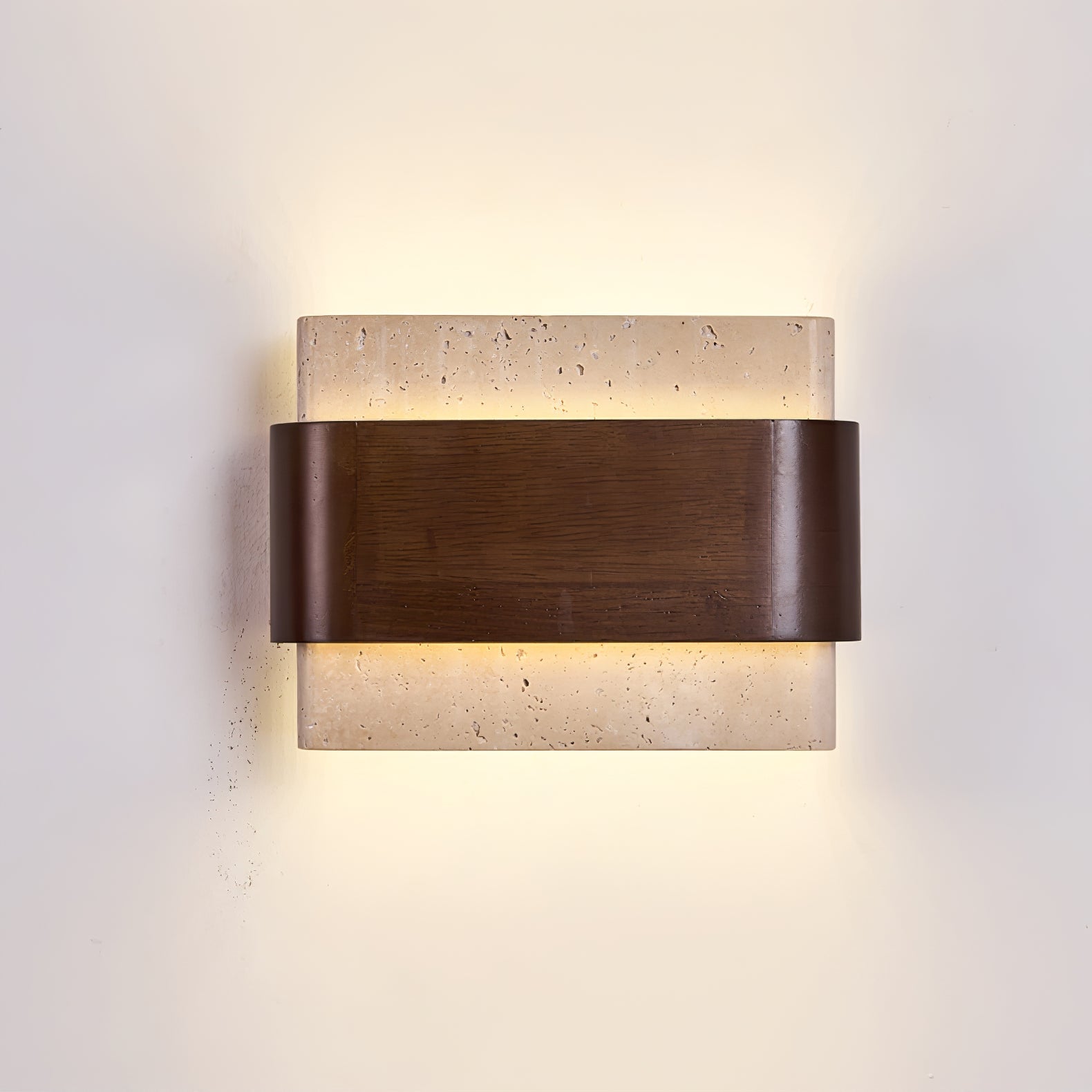 Ulnoros Paneled Travertine Wall Light - Blowlighting