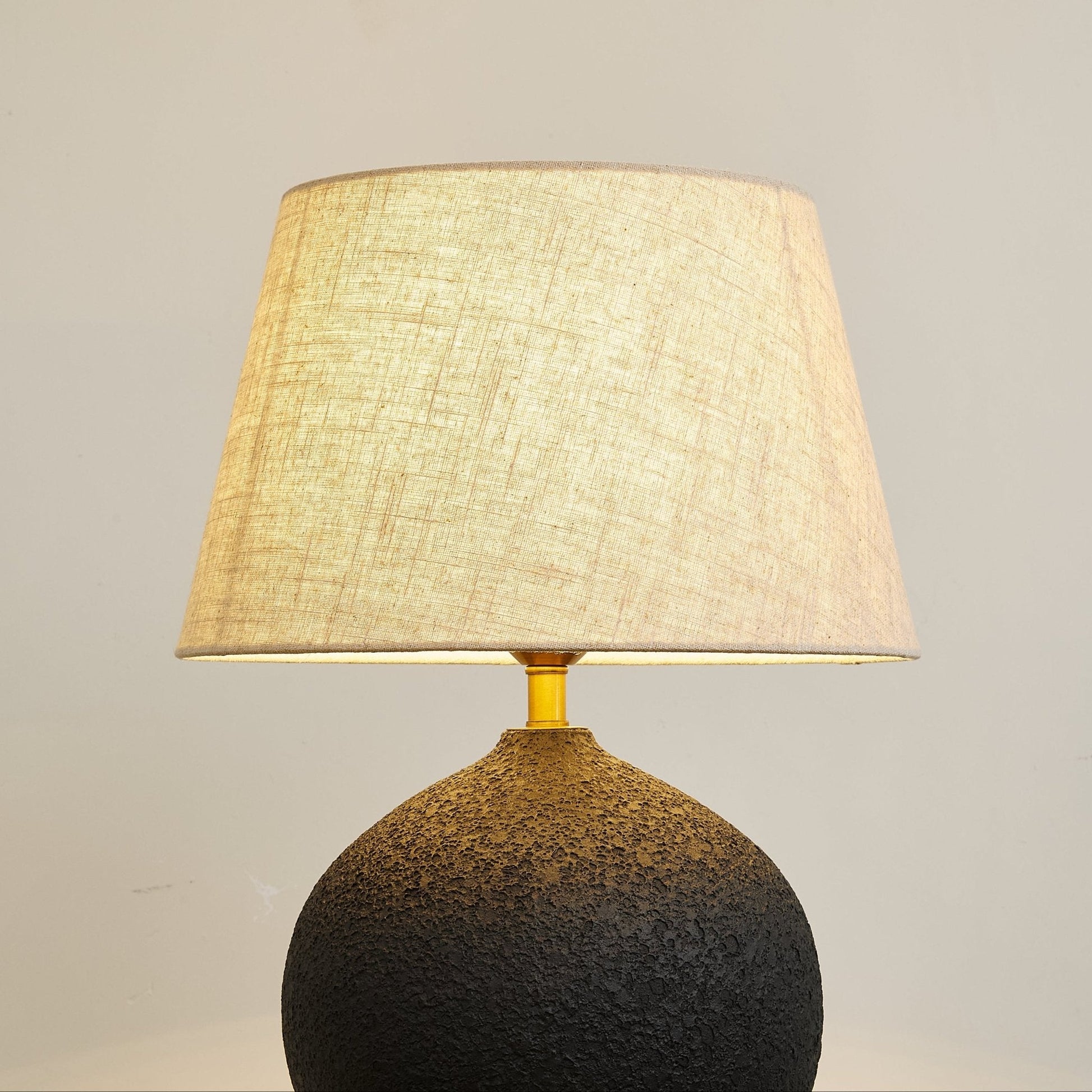 Terra Noir Textured Table Lamp - Blowlighting