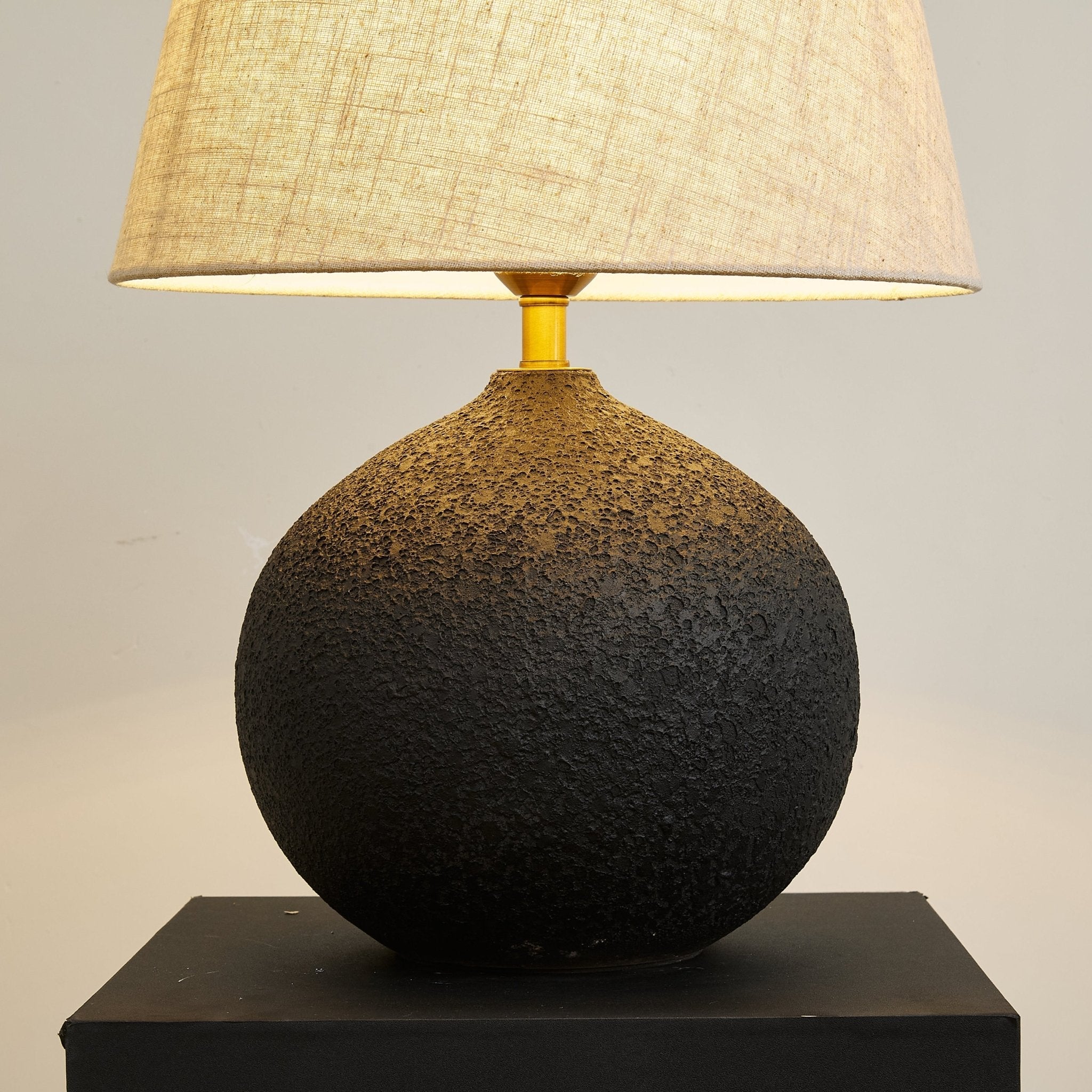 Terra Noir Textured Table Lamp - Blowlighting