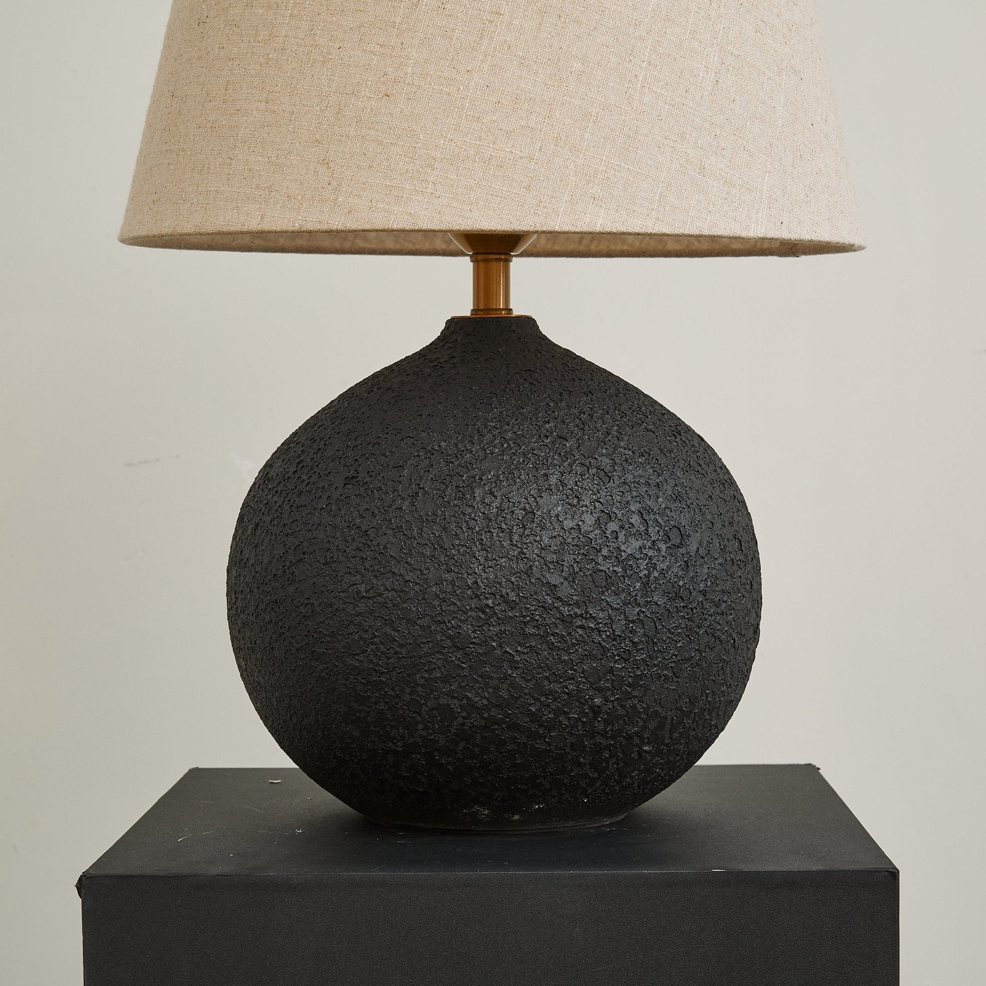 Terra Noir Textured Table Lamp - Blowlighting