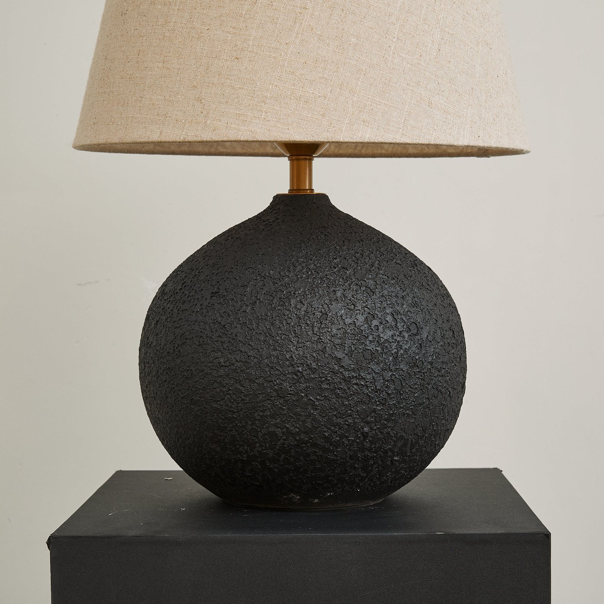 Terra Noir Textured Table Lamp - Blowlighting