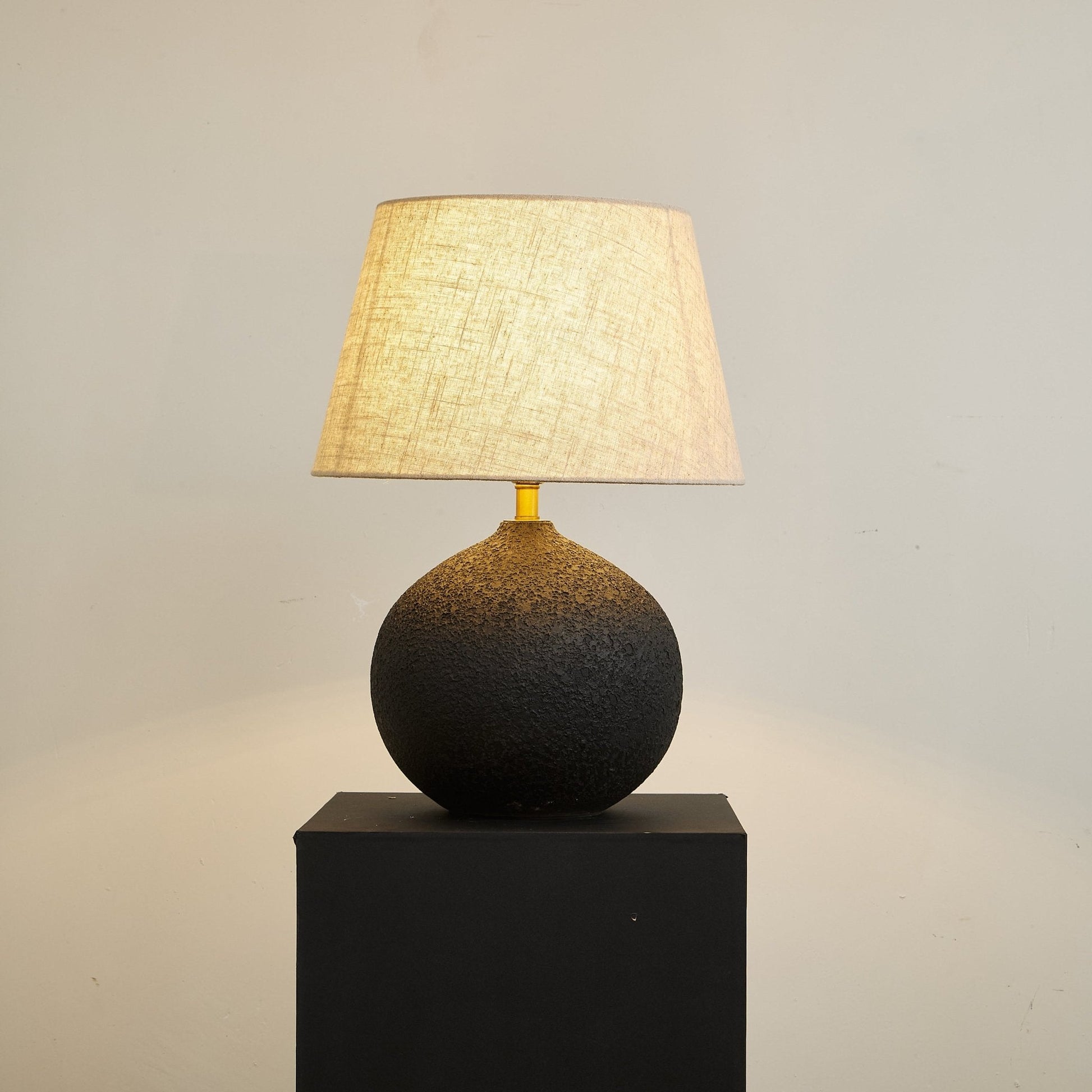Terra Noir Textured Table Lamp - Blowlighting