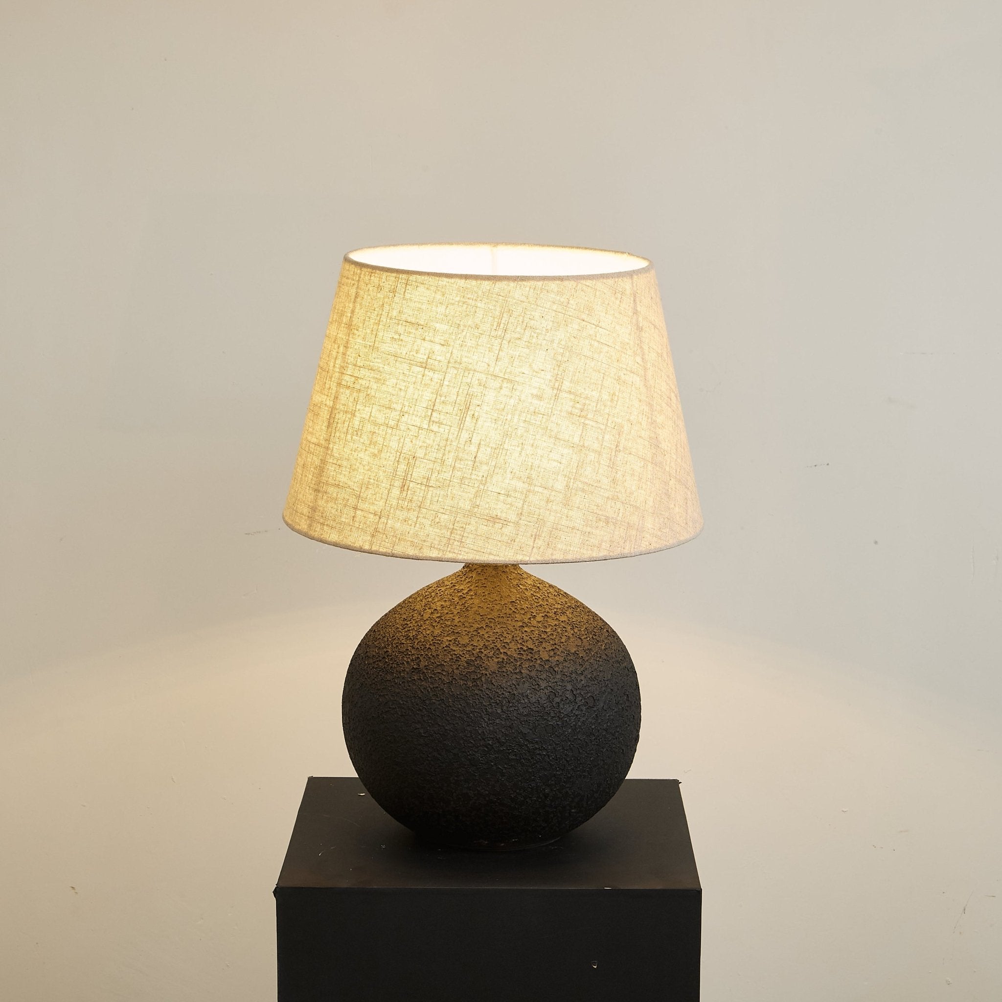 Terra Noir Textured Table Lamp - Blowlighting