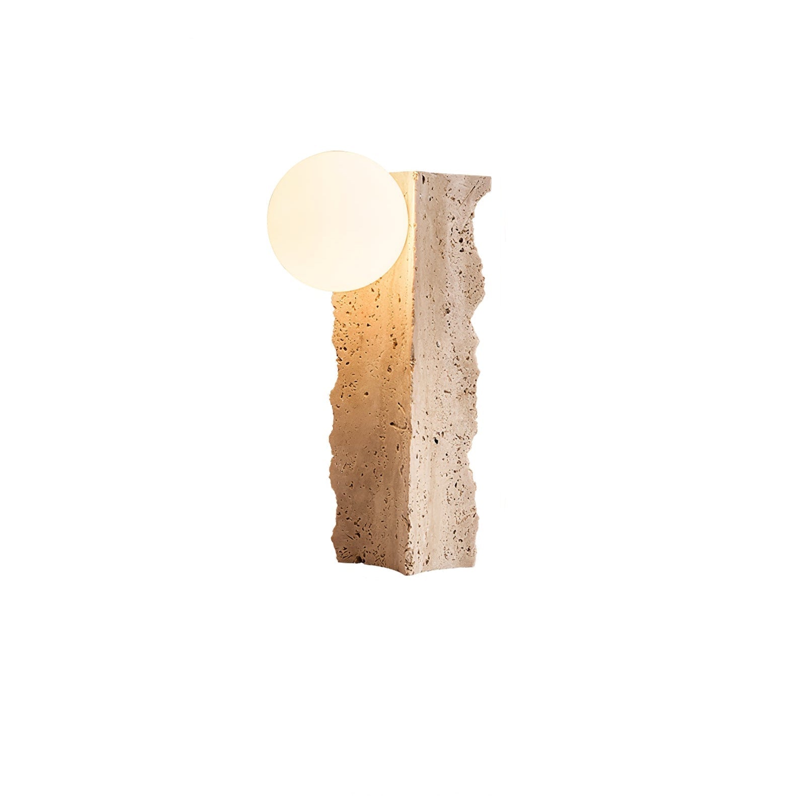 Vyrnora Travertine Slab Table Lamp - Blowlighting