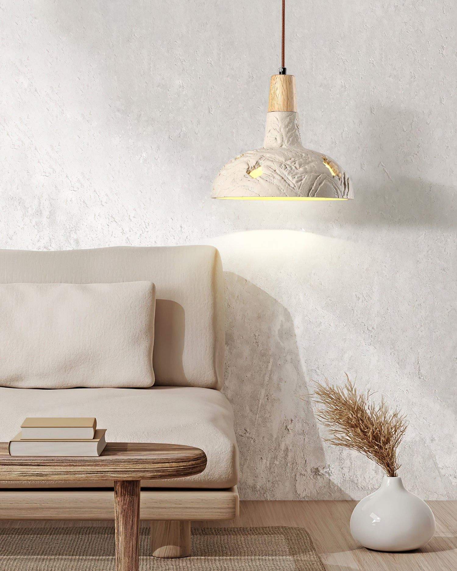 Cement Carve Pendant Lamp - Blowlighting