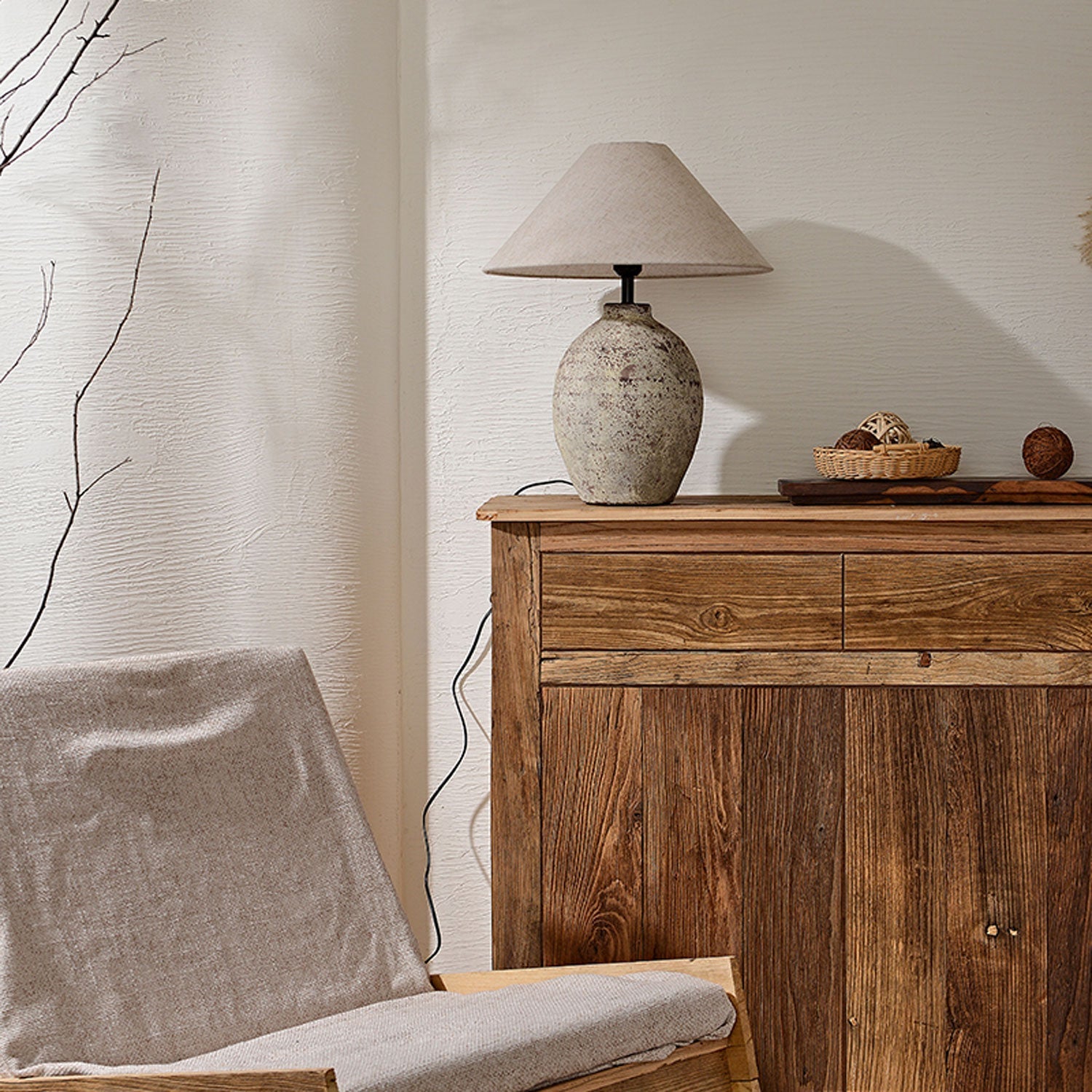Terravina Textured Ceramic Table Lamp - Blowlighting