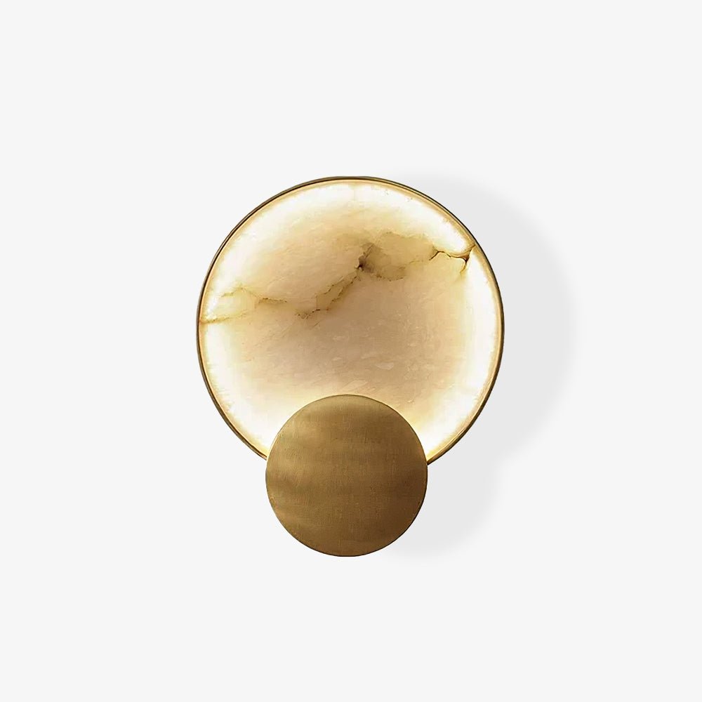 Myvelarae Circular Alabaster Wall Light - Blowlighting