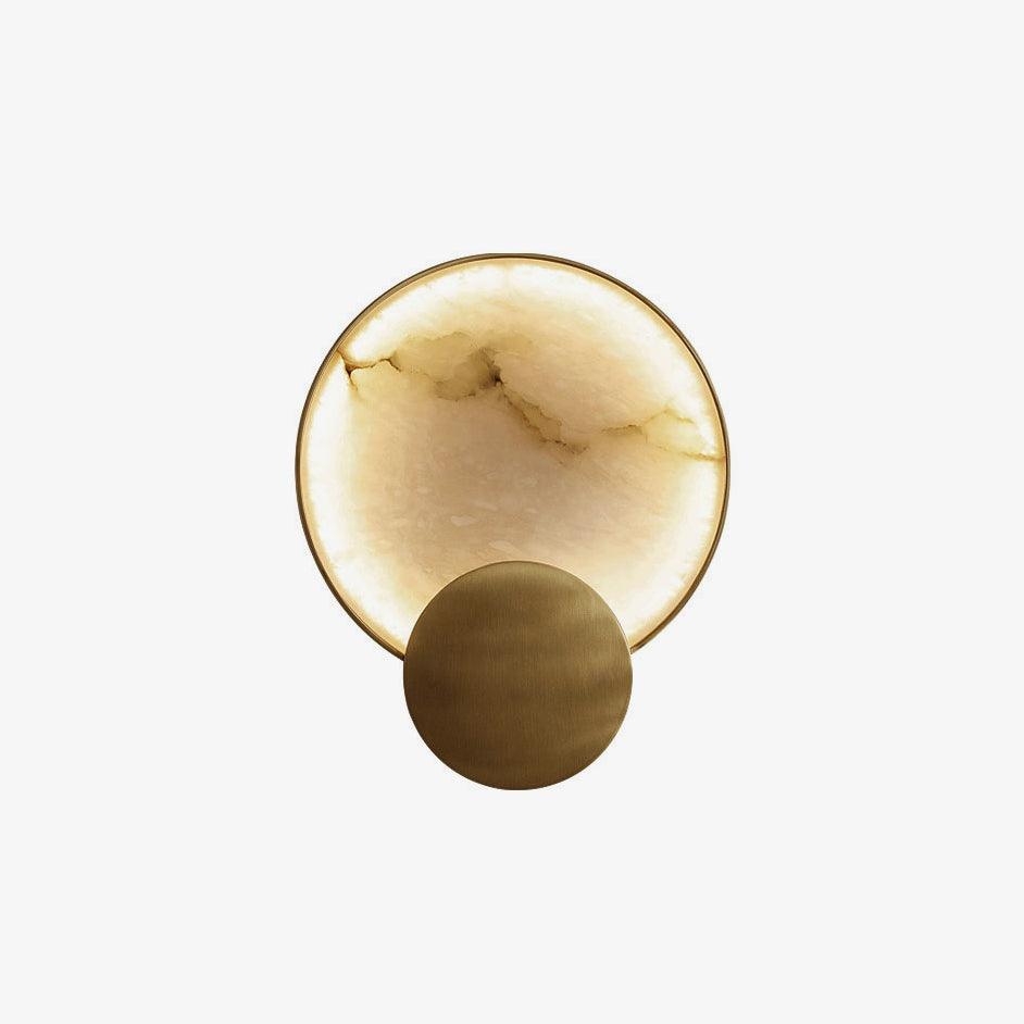 Myvelarae Circular Alabaster Wall Light - Blowlighting