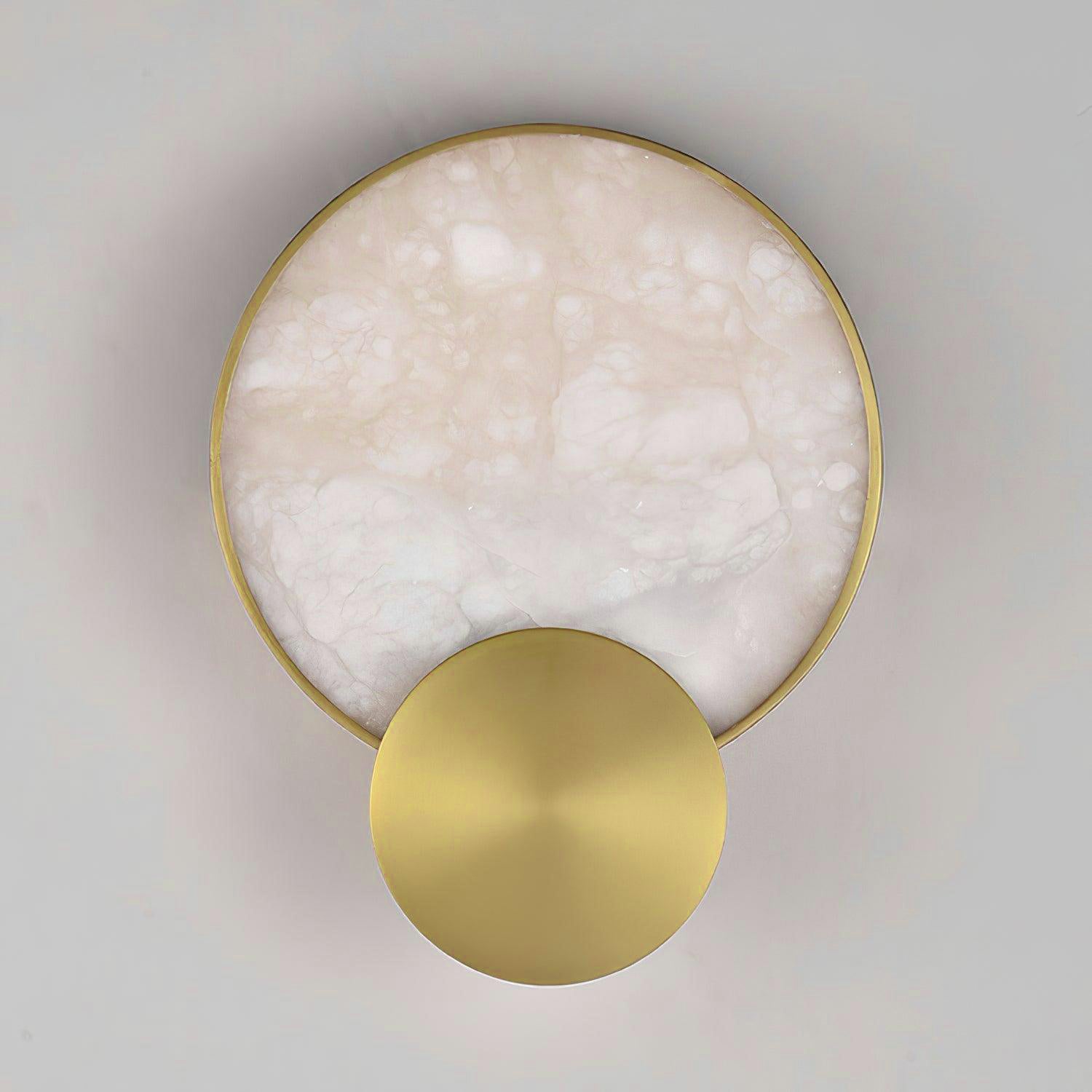 Myvelarae Circular Alabaster Wall Light - Blowlighting