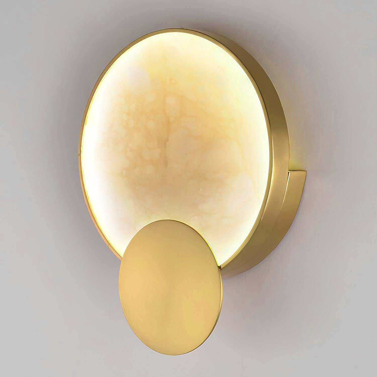 Myvelarae Circular Alabaster Wall Light - Blowlighting