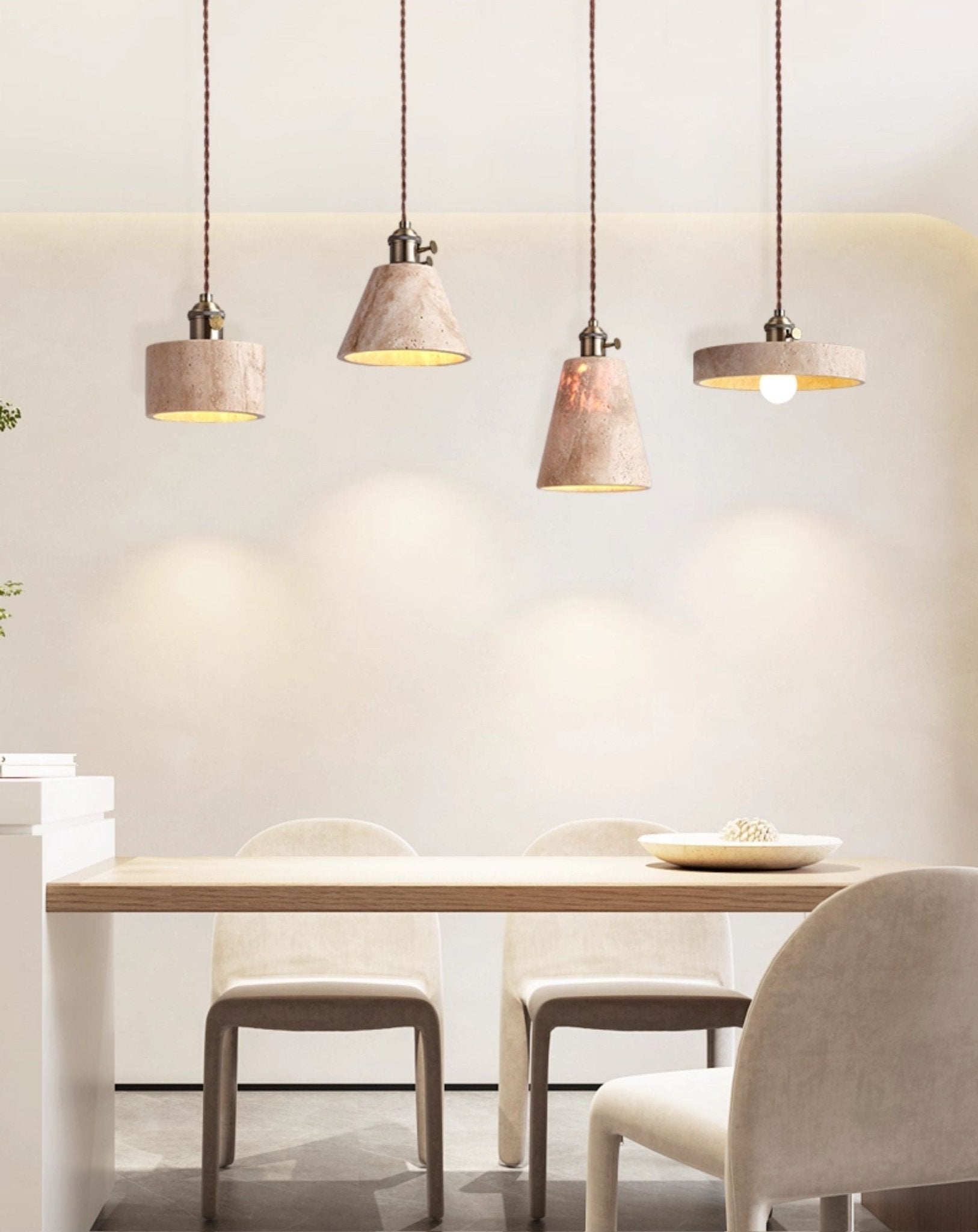 Terraform Travertine Pendant Light - Vakkerlight