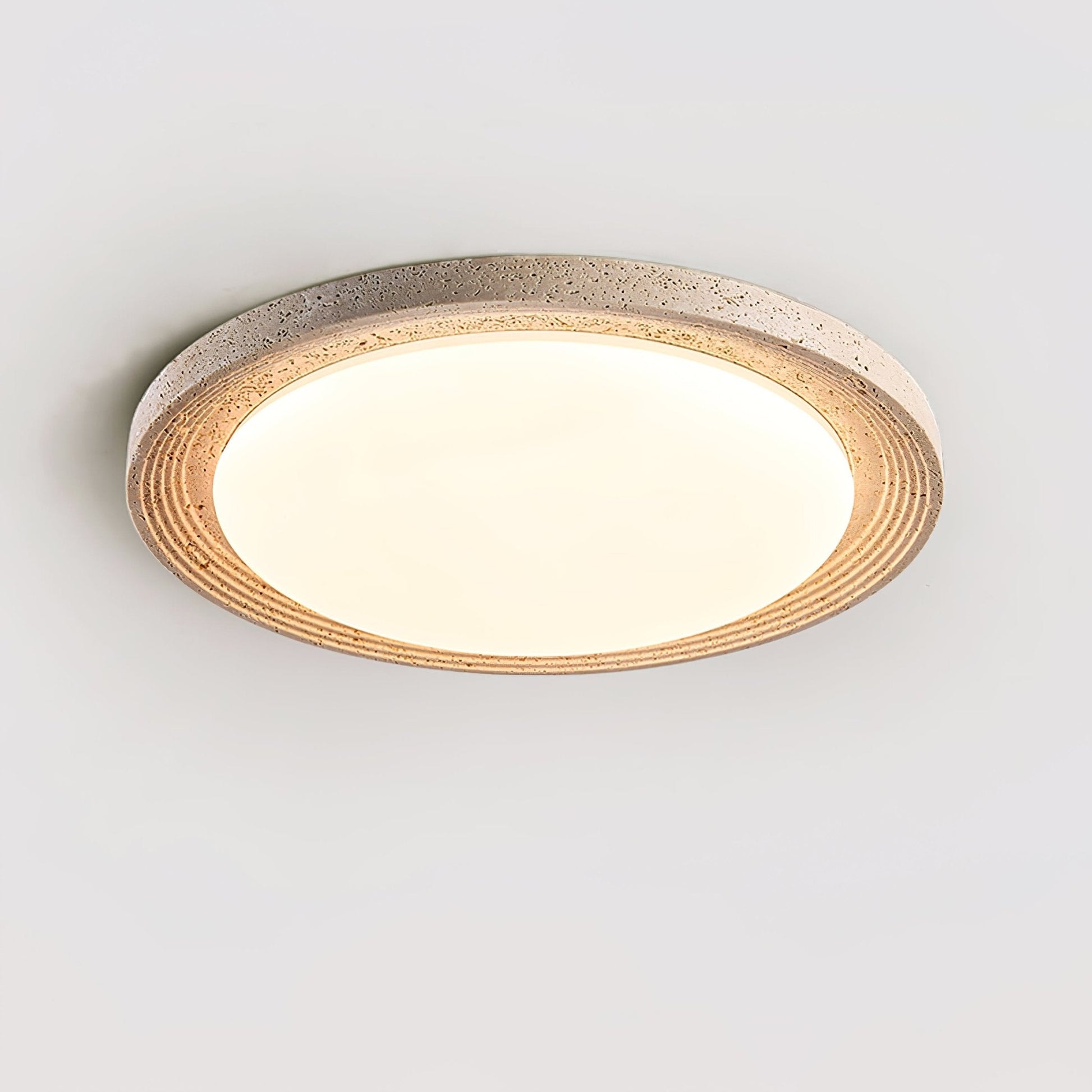 Orinir Minimalist Travertine Ceiling Light - Blowlighting