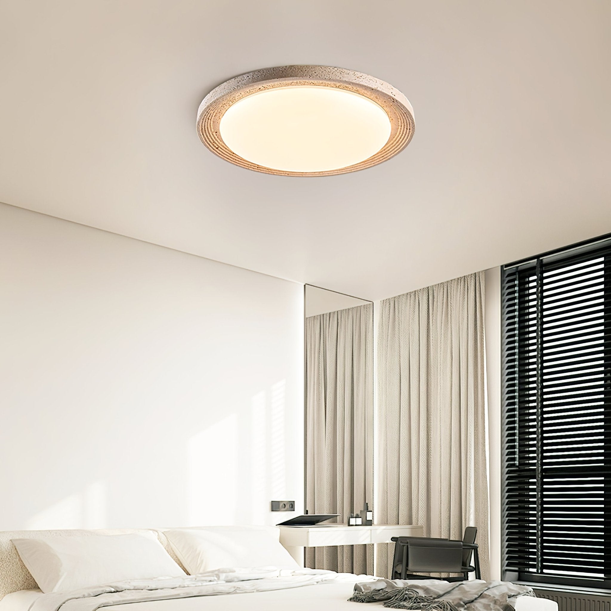 Orinir Minimalist Travertine Ceiling Light - Blowlighting