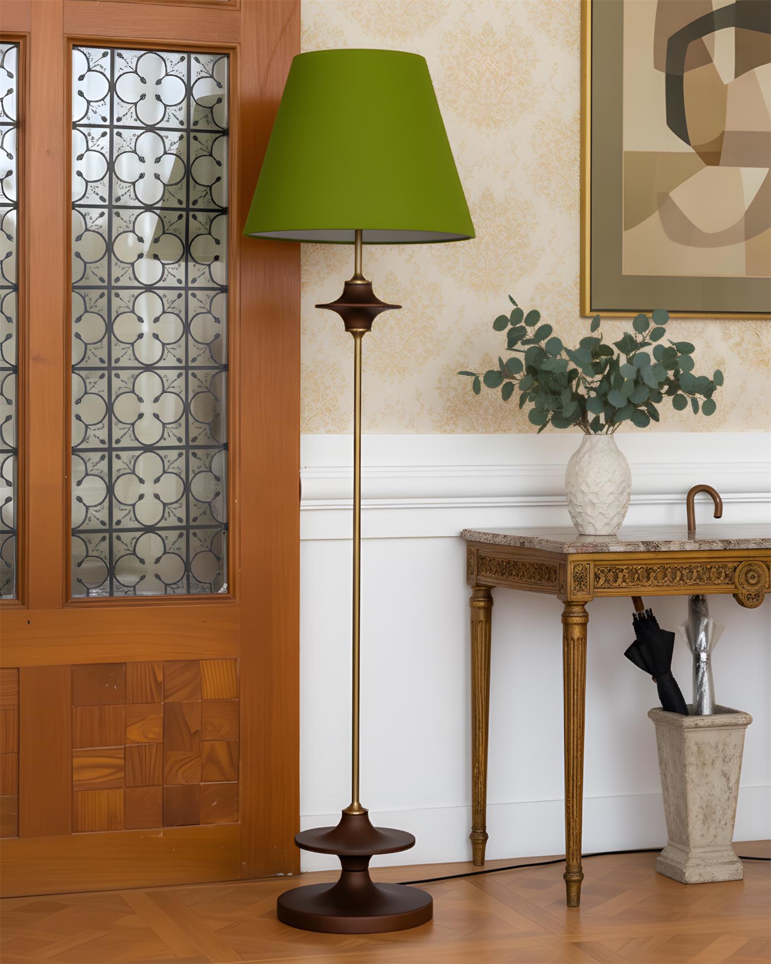 Terrava Mid-century Fabric Floor Light