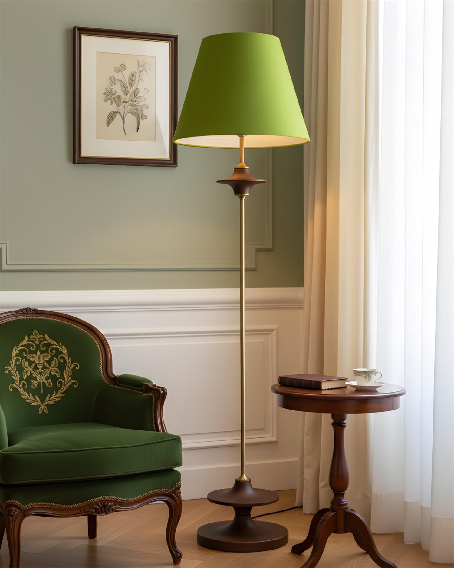 Terrava Mid-century Fabric Floor Light