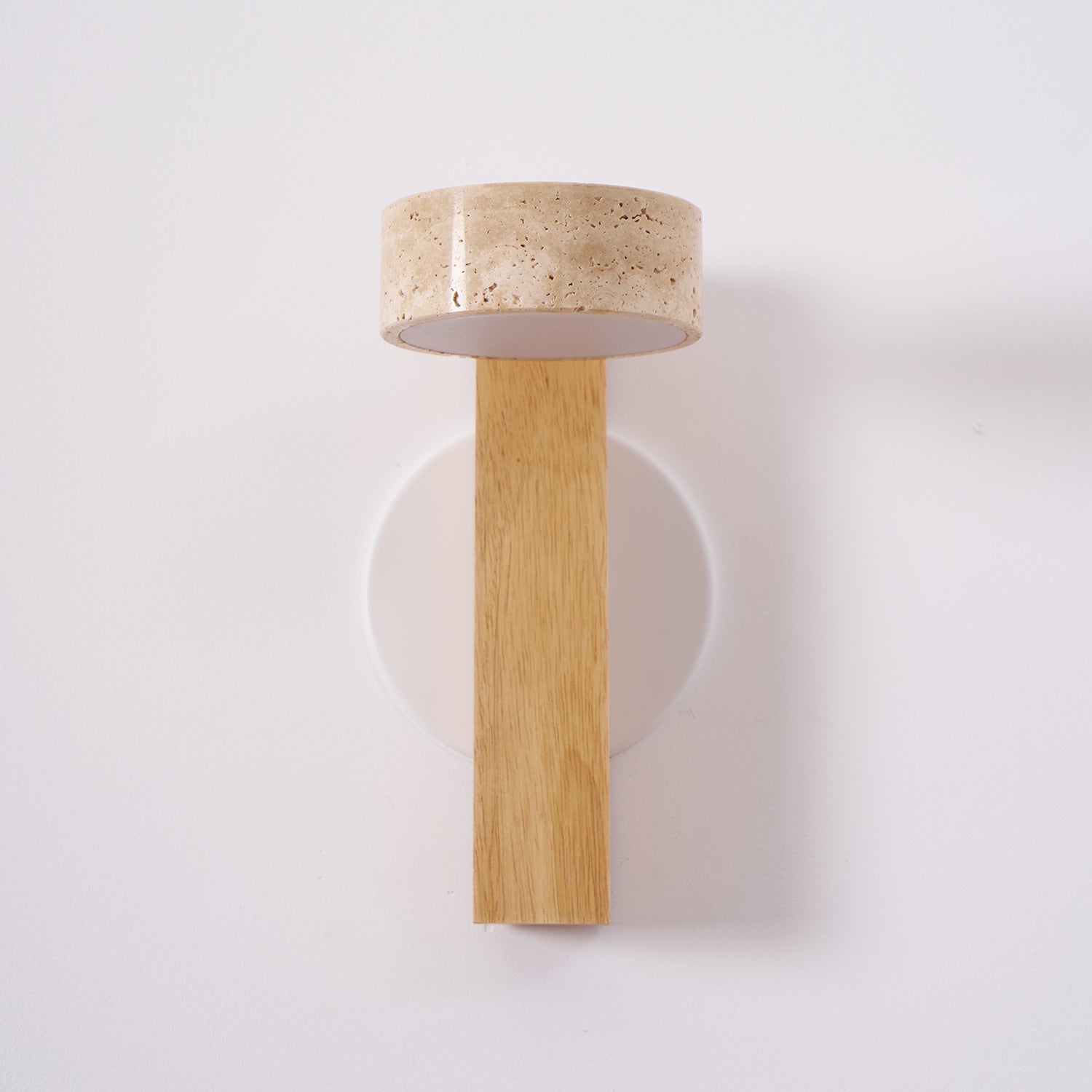 Ulvyna Cylinder-Stack Travertine Wall Light - Blowlighting