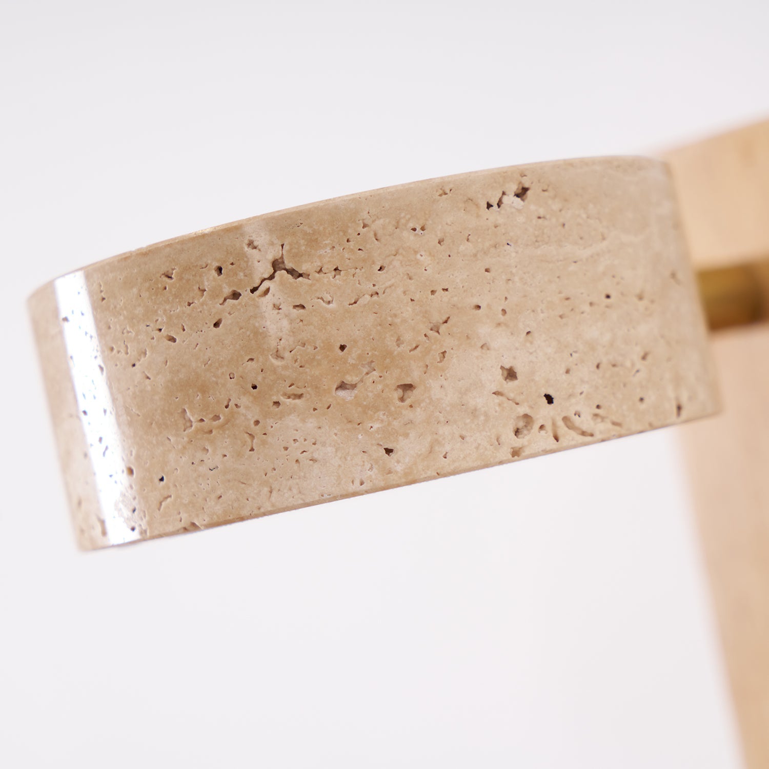 Ulvyna Cylinder-Stack Travertine Wall Light - Blowlighting