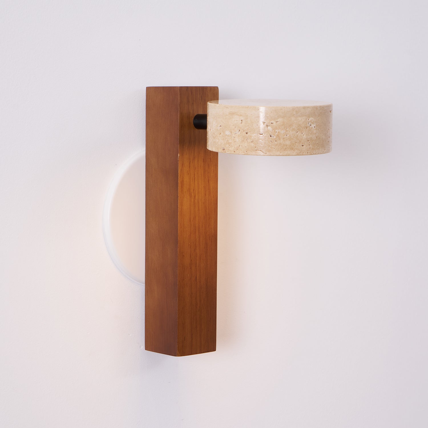 Ulvyna Cylinder-Stack Travertine Wall Light - Blowlighting