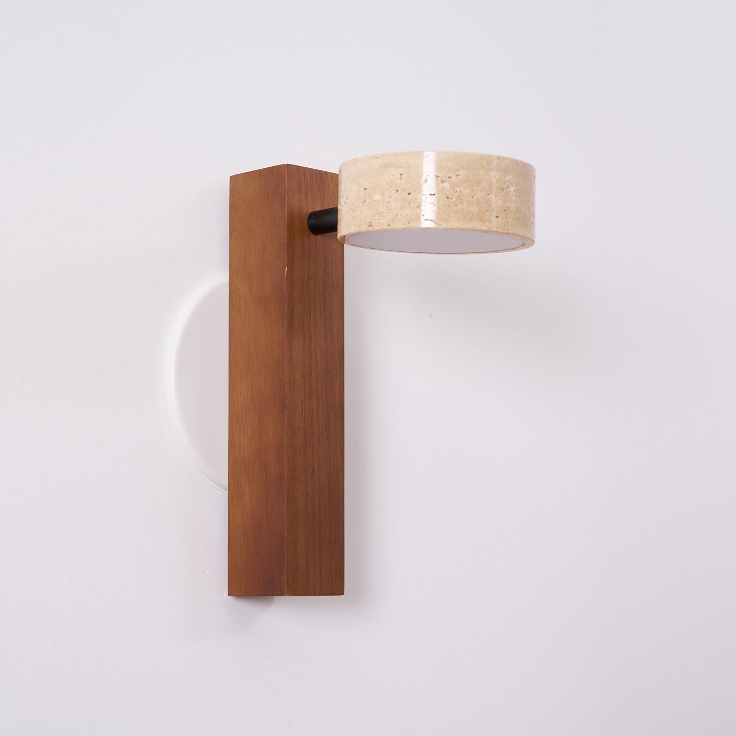 Ulvyna Cylinder-Stack Travertine Wall Light - Blowlighting
