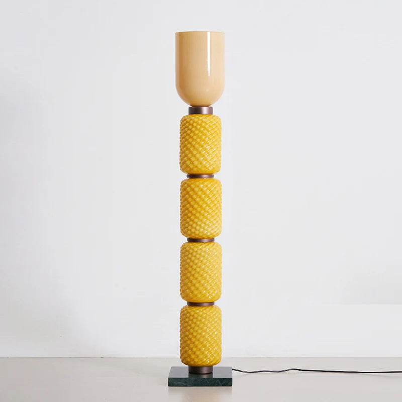 Tectonic Modern Glass Floor Lamp