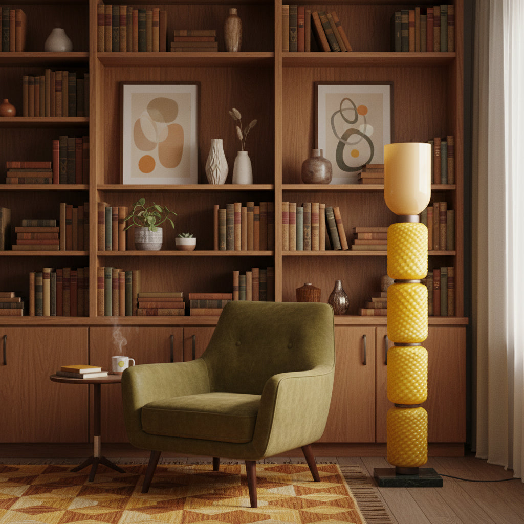 Tectonic Modern Glass Floor Lamp