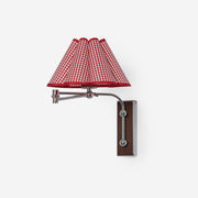 Plaid Vintage Fabric Wall Lamp