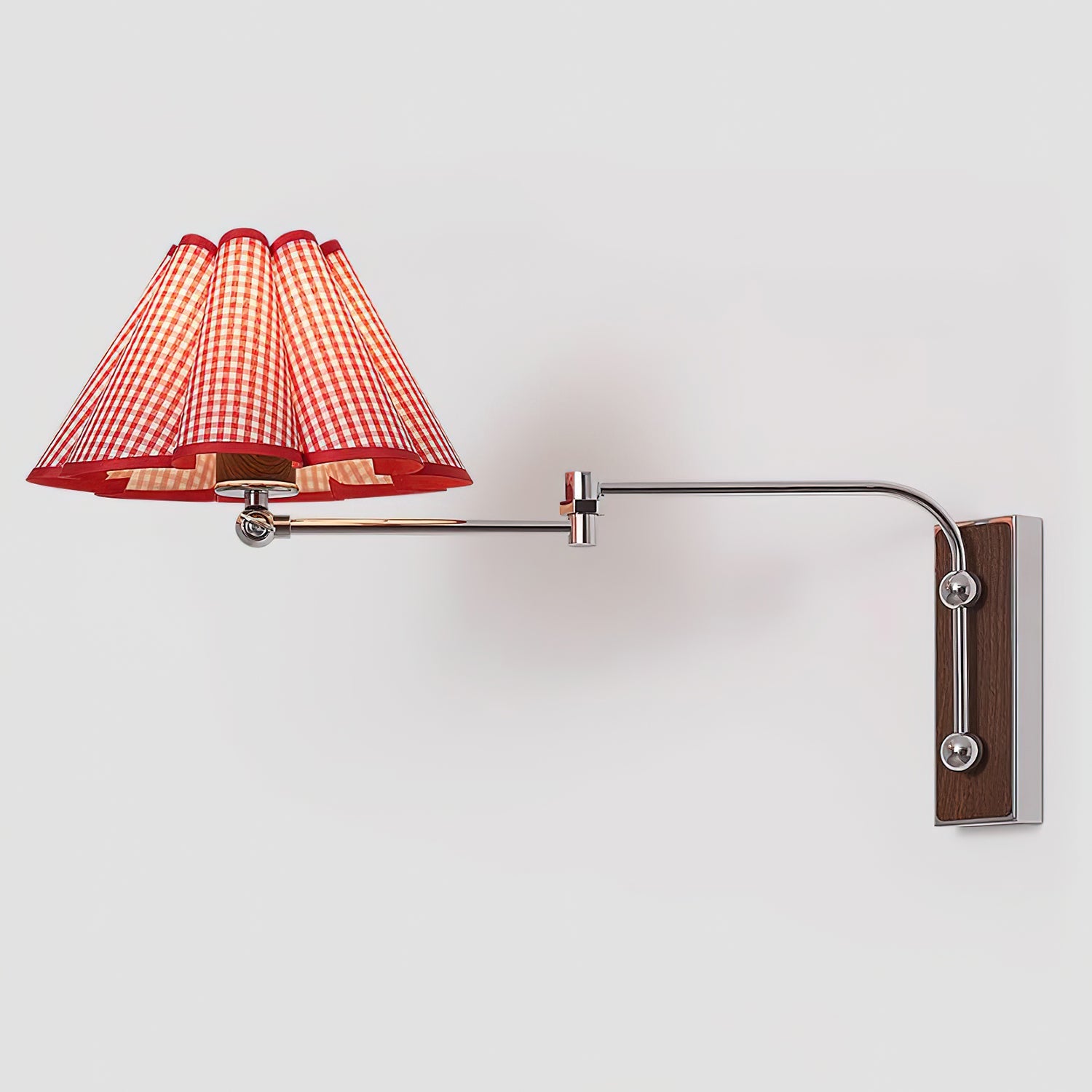 Plaid Vintage Fabric Wall Lamp