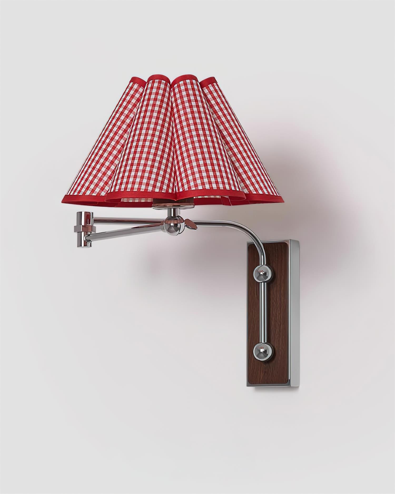 Plaid Vintage Fabric Wall Lamp