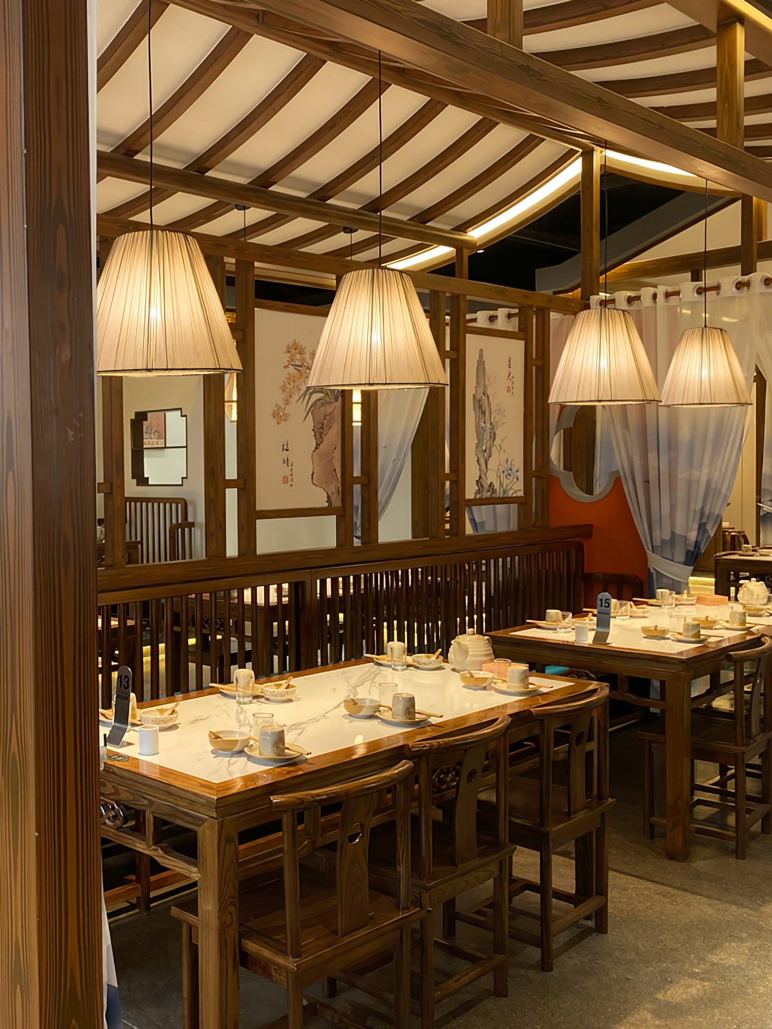Textile Taper Pendant Lamp - Blowlighting