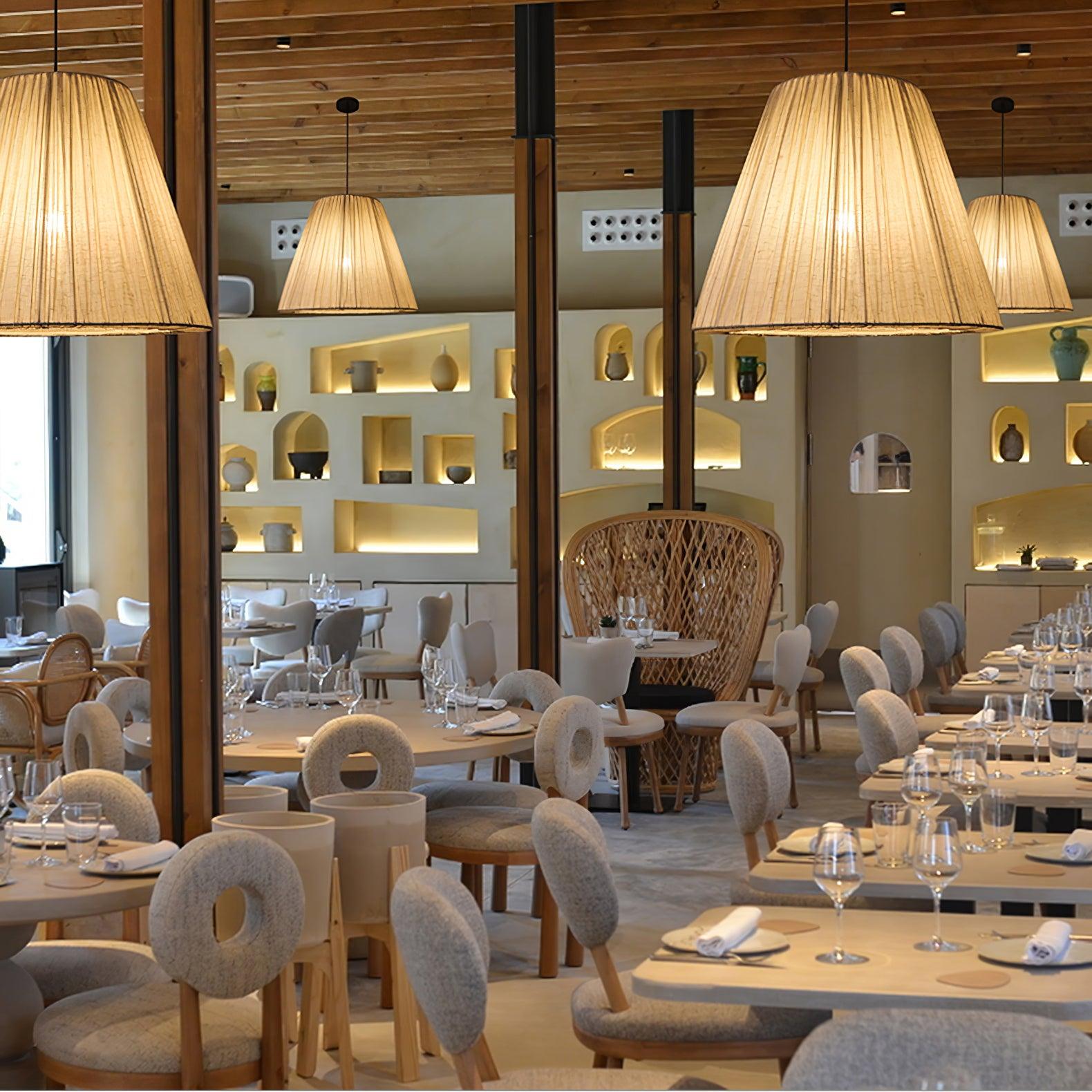 Textile Taper Pendant Lamp - Blowlighting