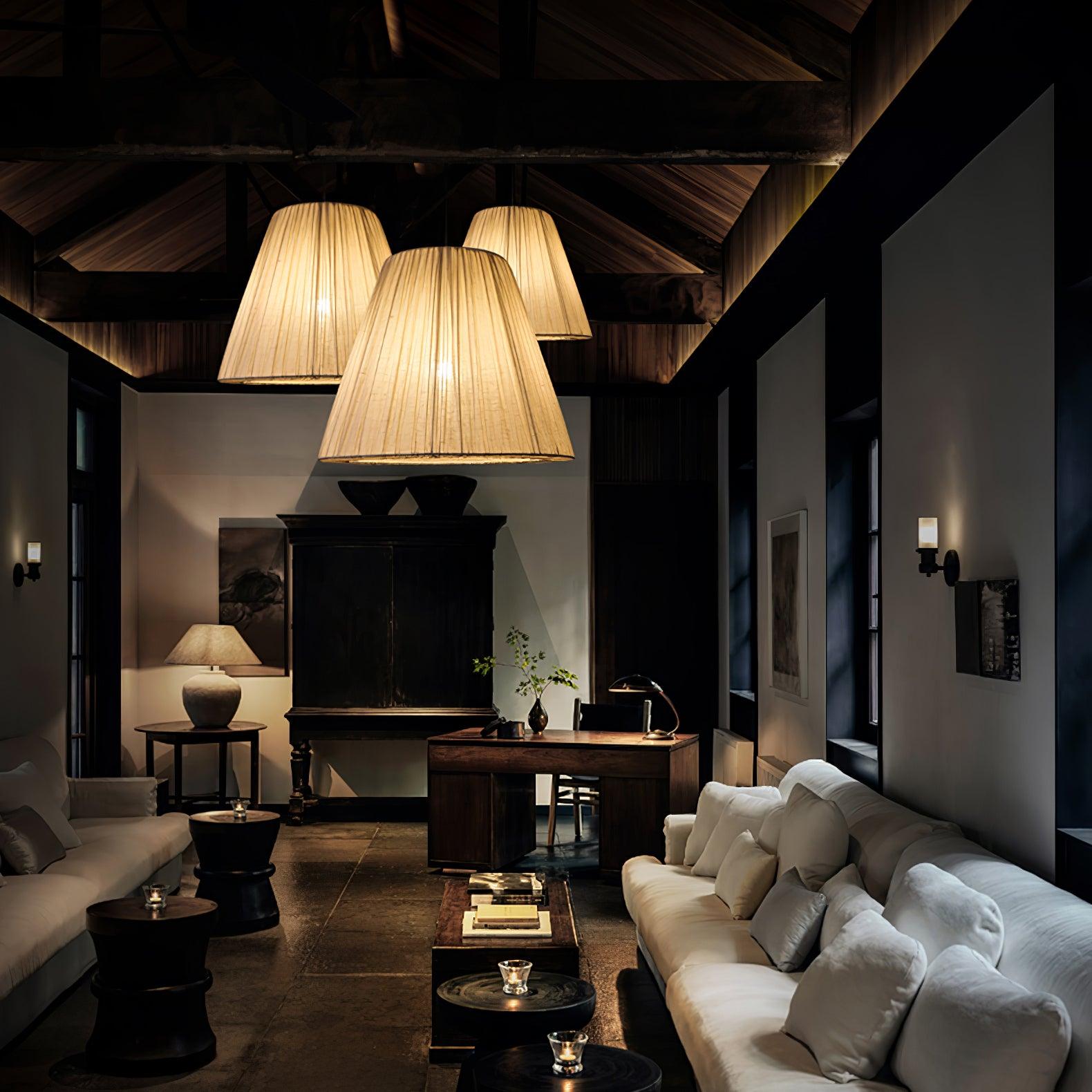 Textile Taper Pendant Lamp - Blowlighting