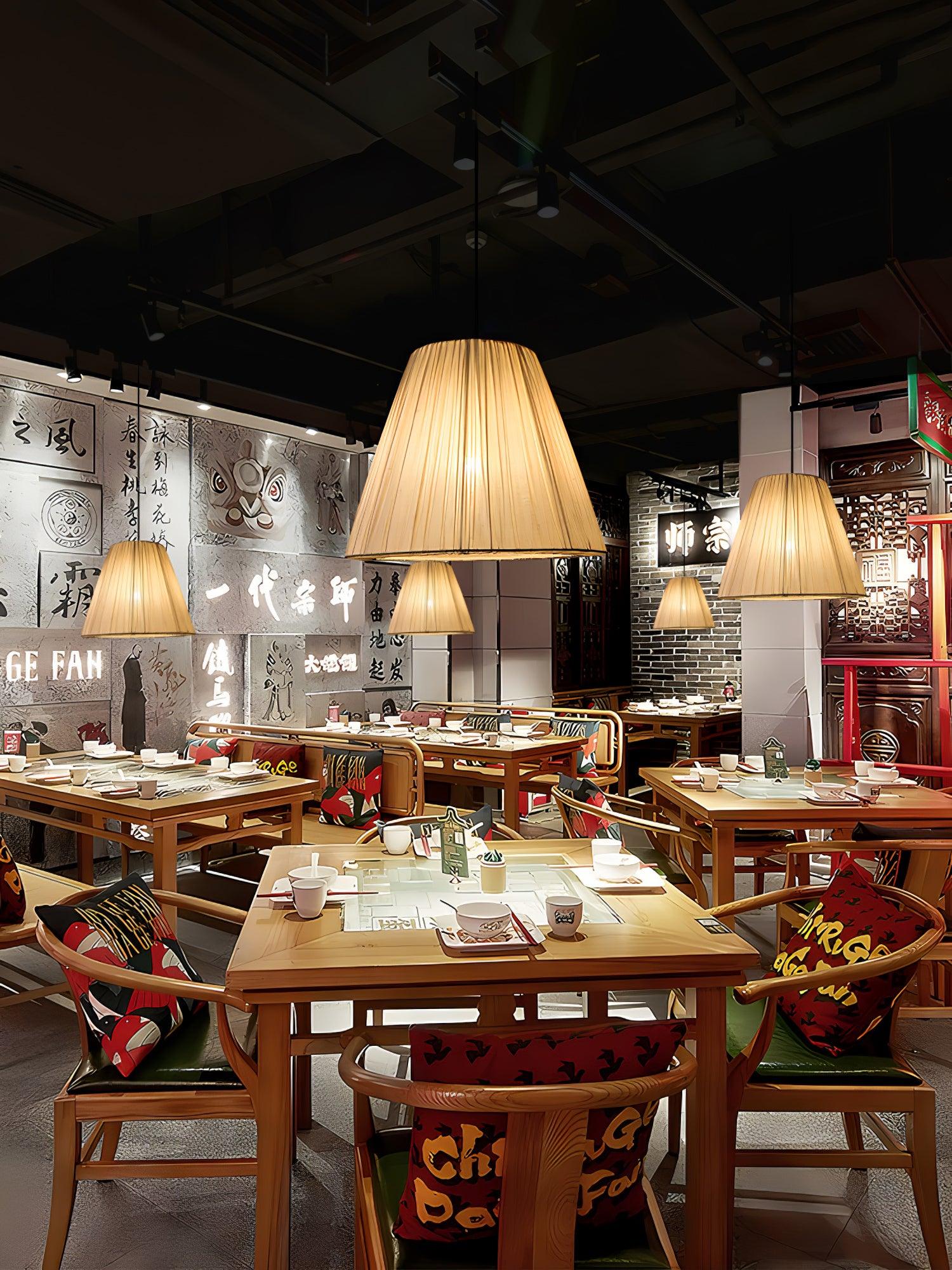 Textile Taper Pendant Lamp - Blowlighting
