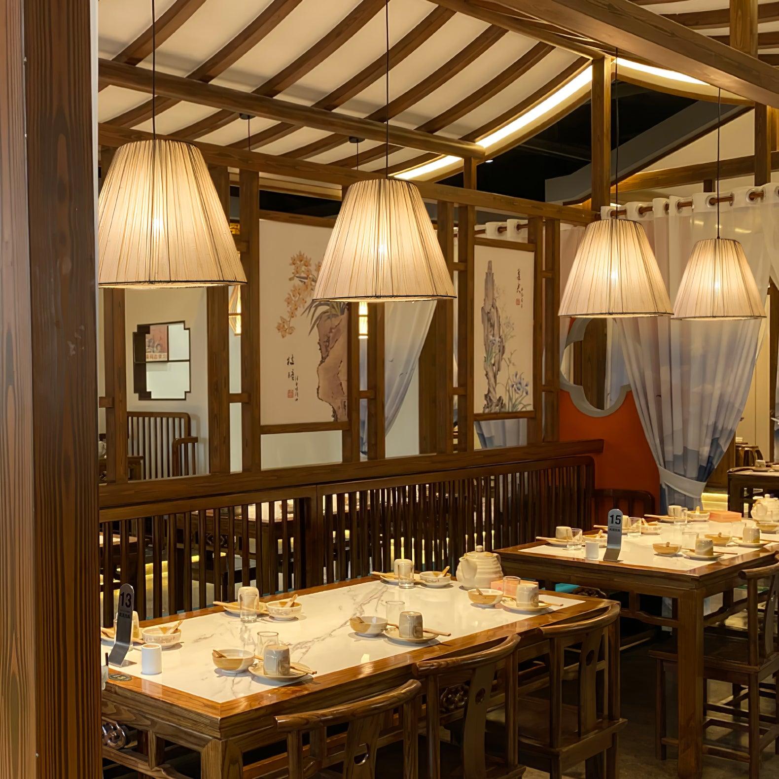 Textile Taper Pendant Lamp - Blowlighting