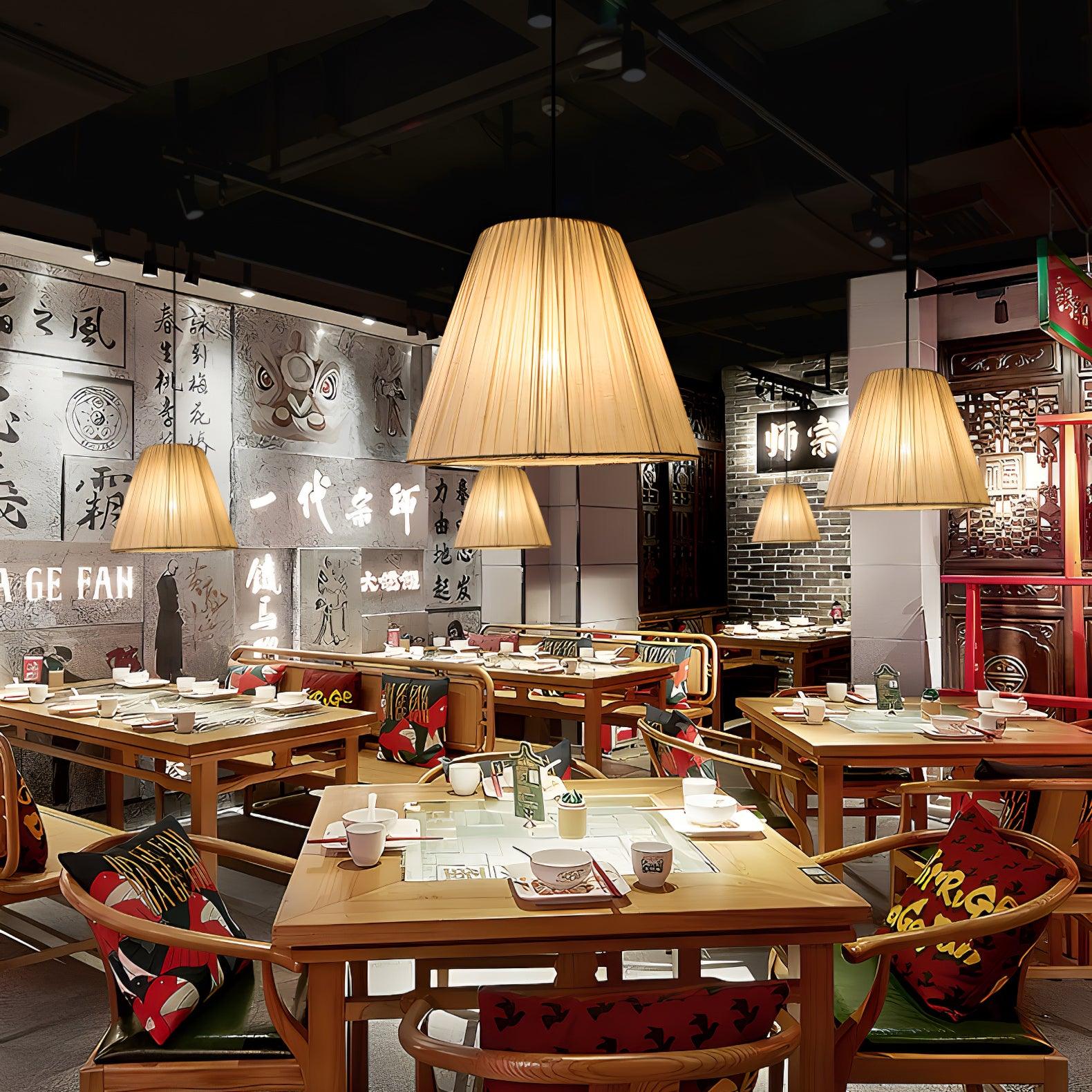 Textile Taper Pendant Lamp - Blowlighting