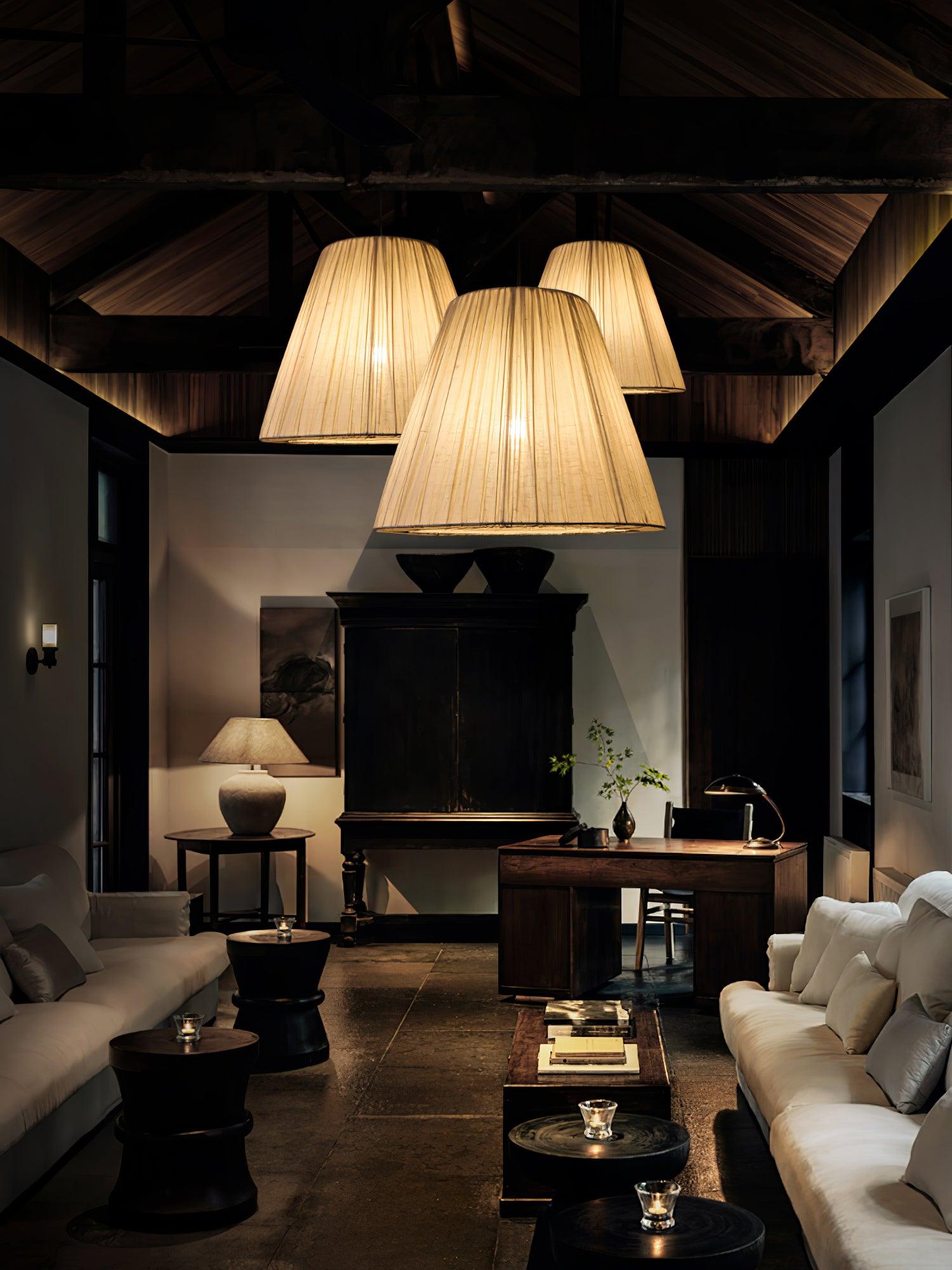 Textile Taper Pendant Lamp - Blowlighting