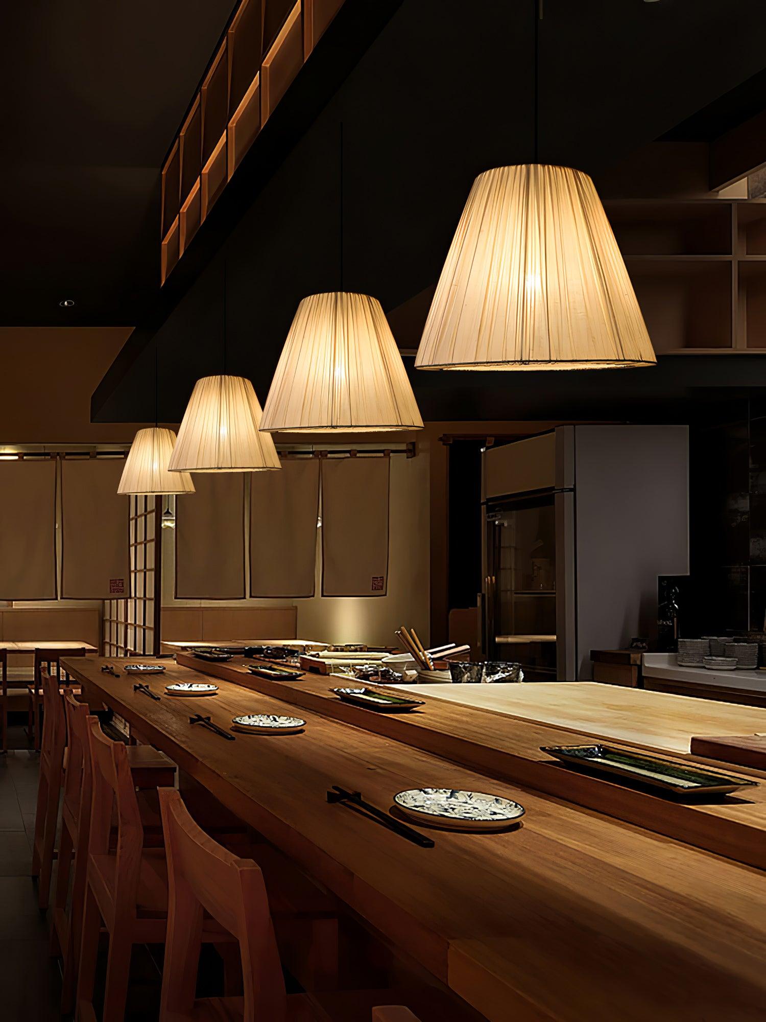 Textile Taper Pendant Lamp - Blowlighting