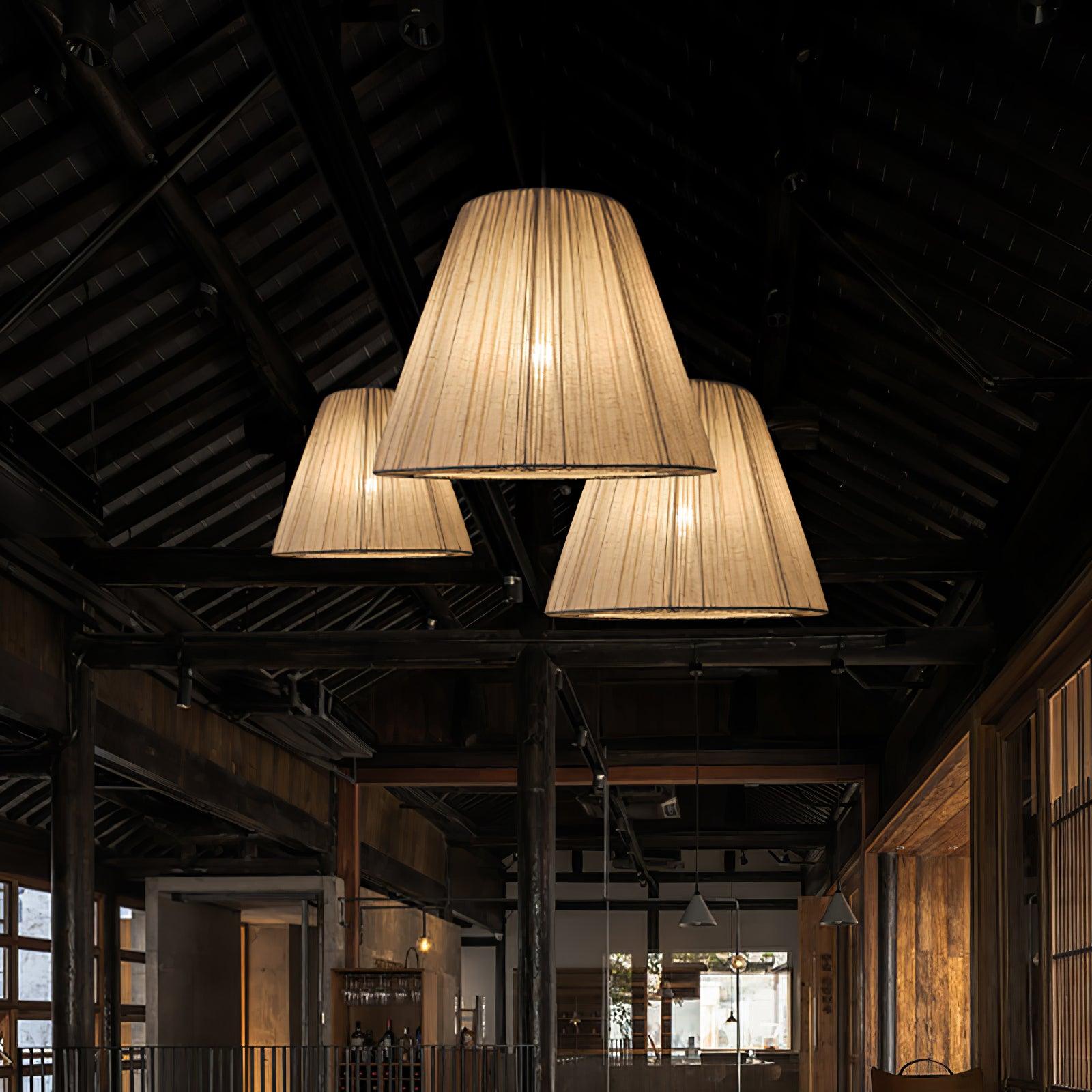 Textile Taper Pendant Lamp - Blowlighting