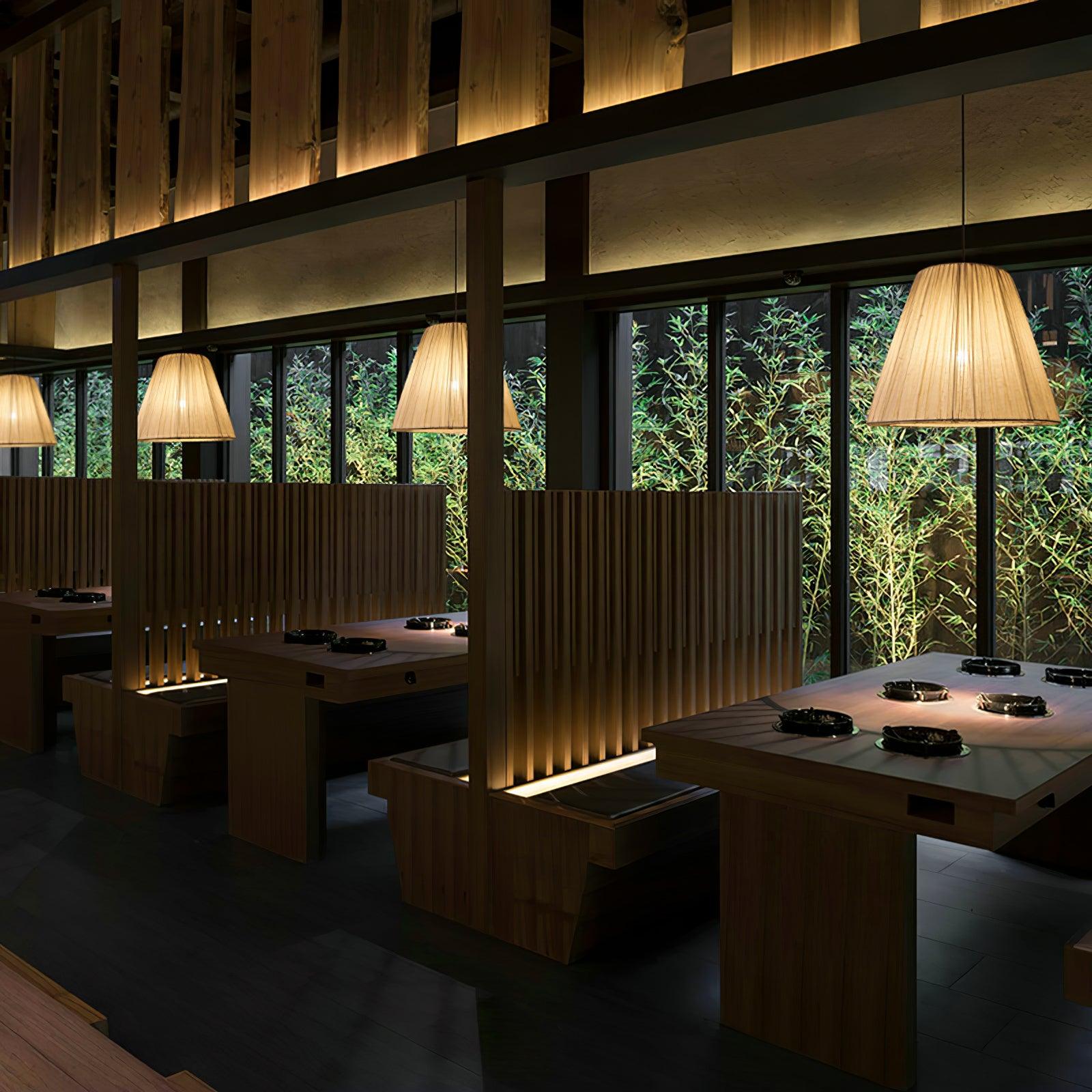 Textile Taper Pendant Lamp - Blowlighting