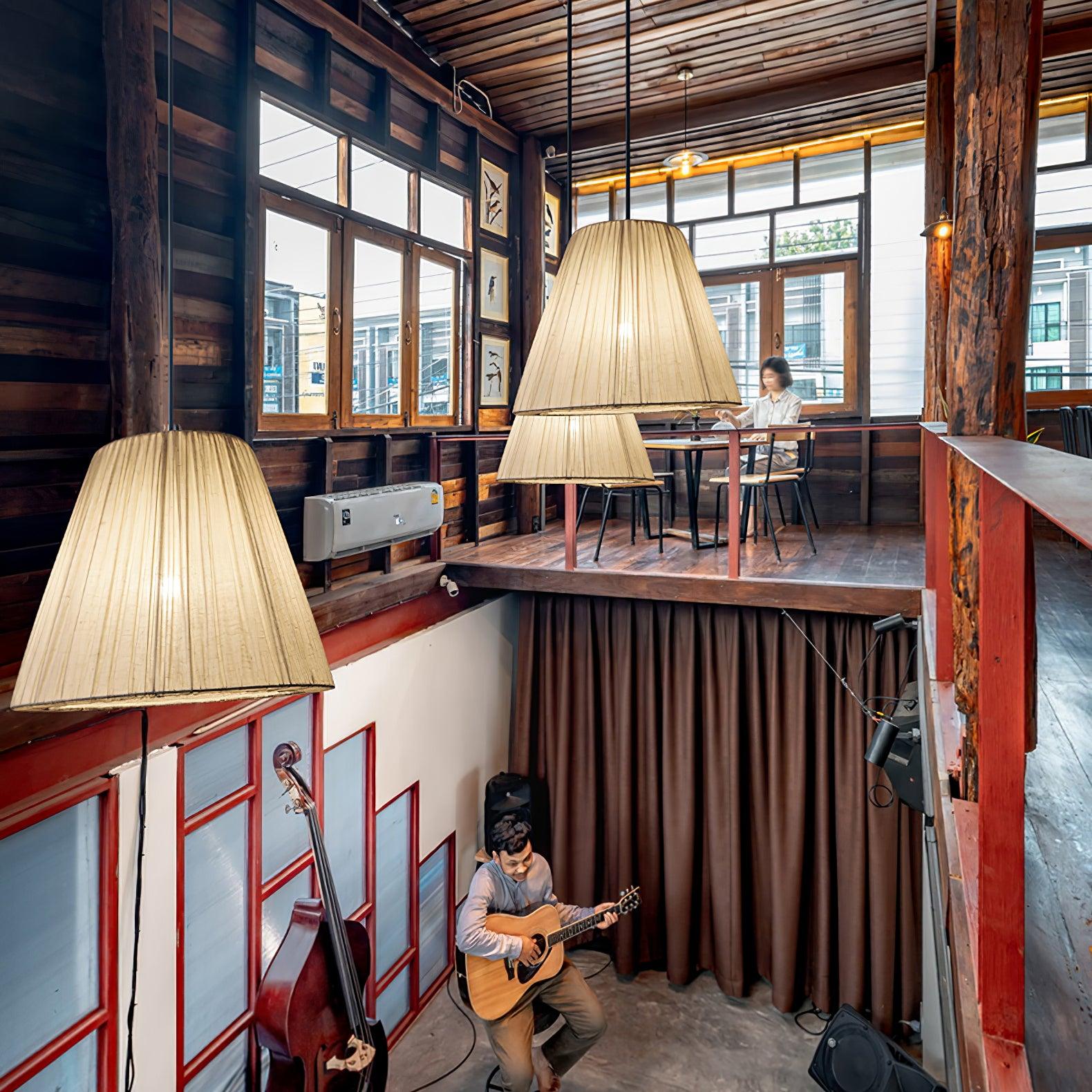 Textile Taper Pendant Lamp - Blowlighting