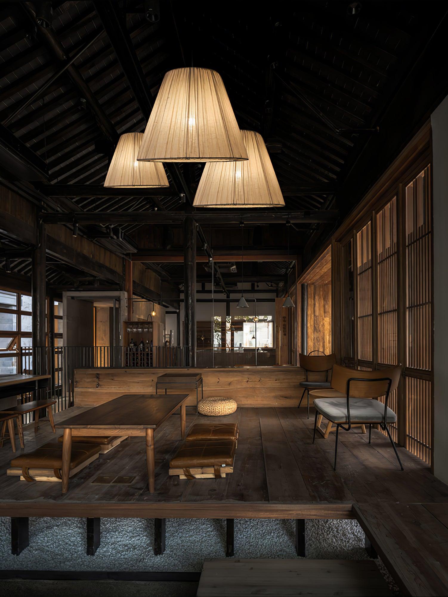 Textile Taper Pendant Lamp - Blowlighting