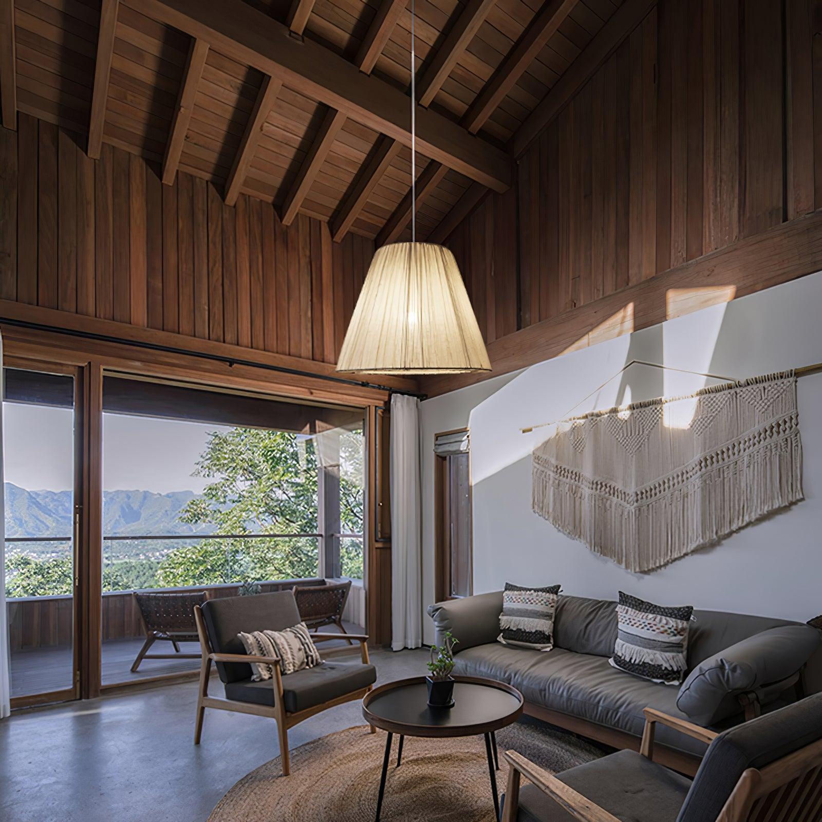 Textile Taper Pendant Lamp - Blowlighting