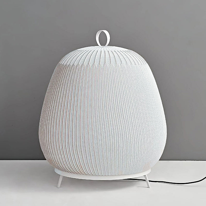 Textured Wabi-Sabi Knitted Dome Lantern Table Light