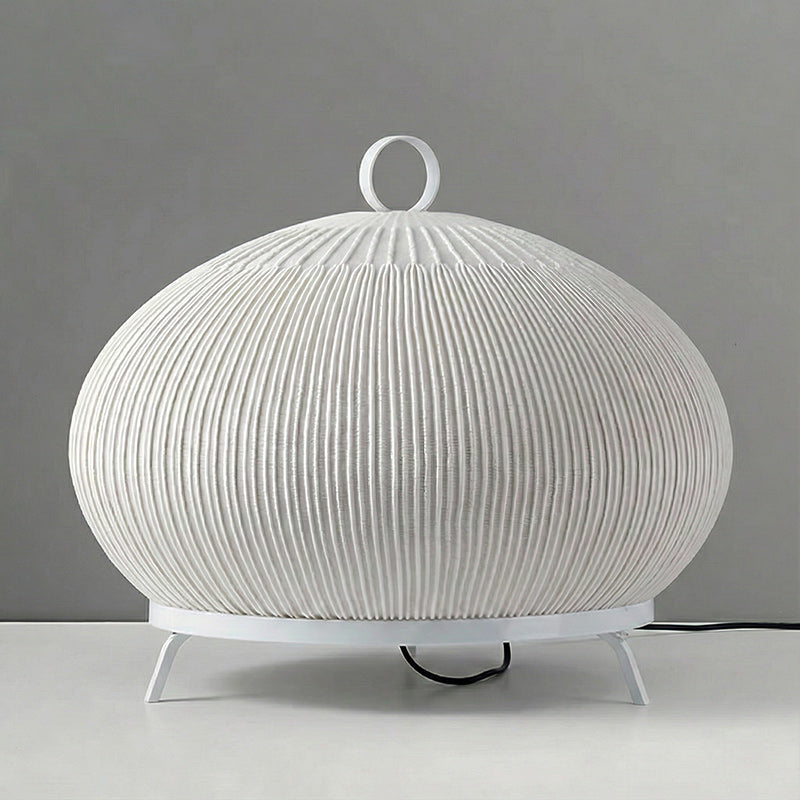 Textured Wabi-Sabi Knitted Dome Lantern Table Light