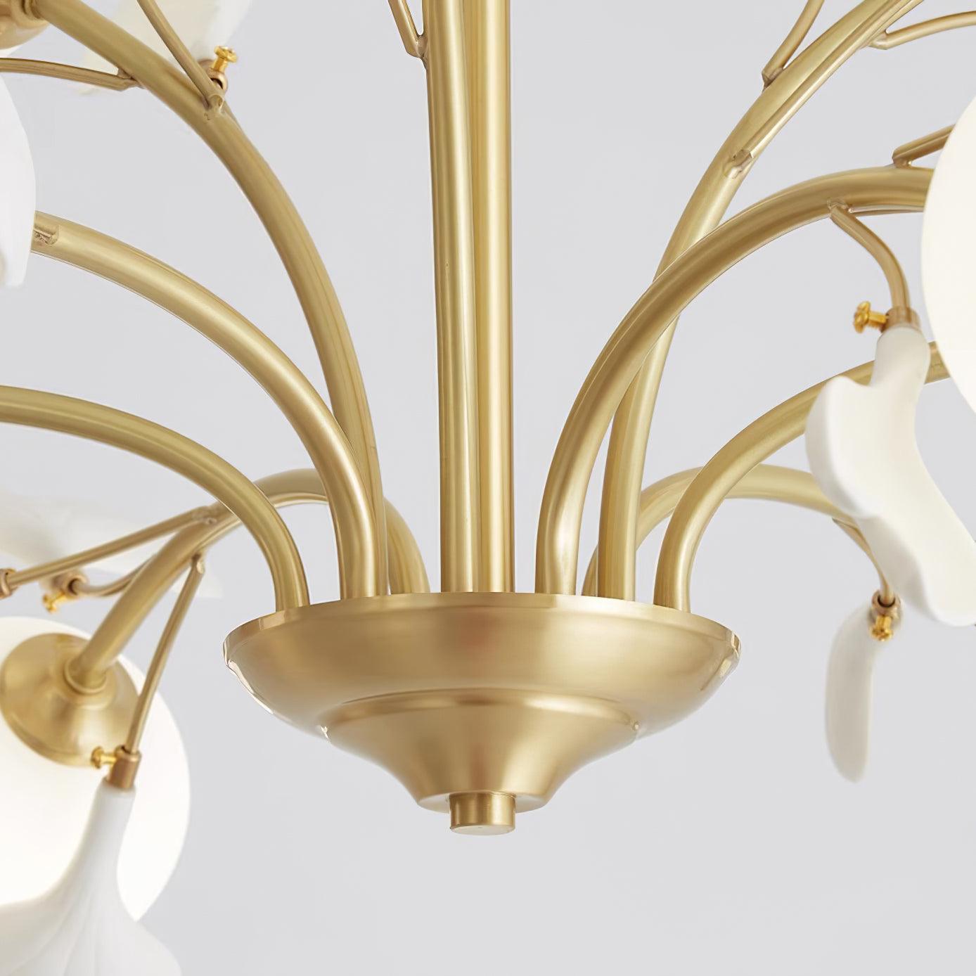 Thalassa Gingko Chandelier - Blowlighting